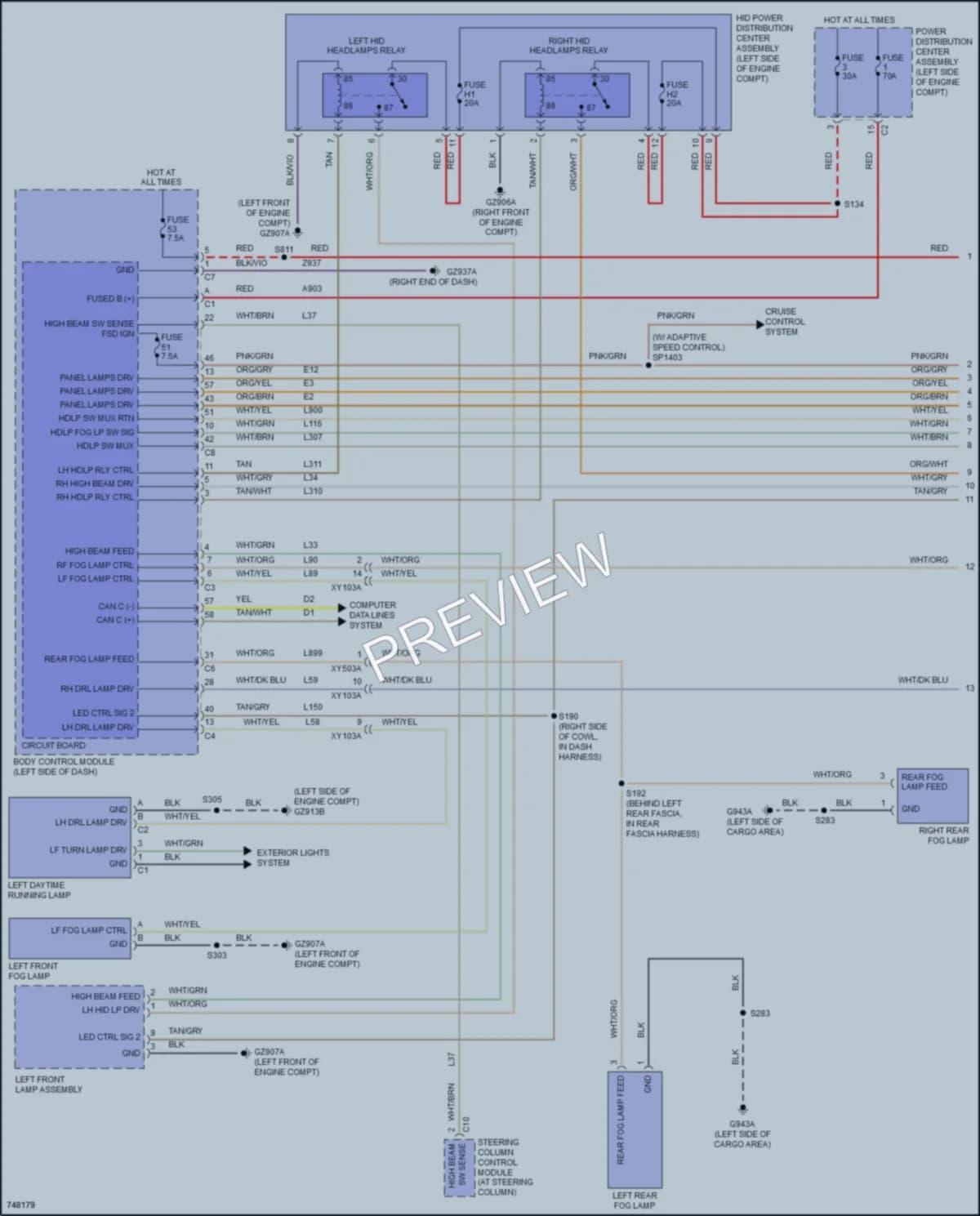 2021 Jeep Compass Headlights wiring diagram preview
