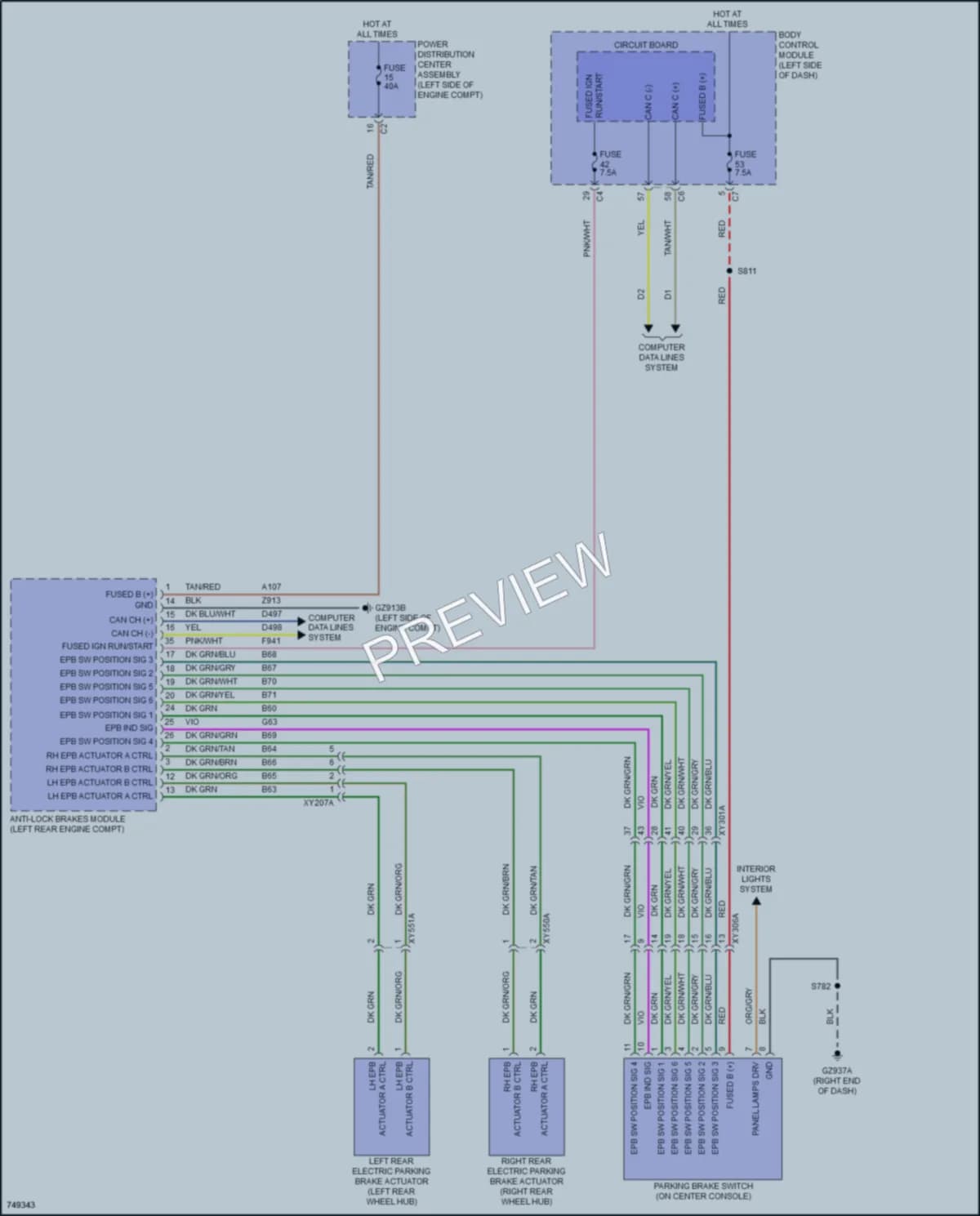 2021 Jeep Compass Shift Interlock wiring diagram preview