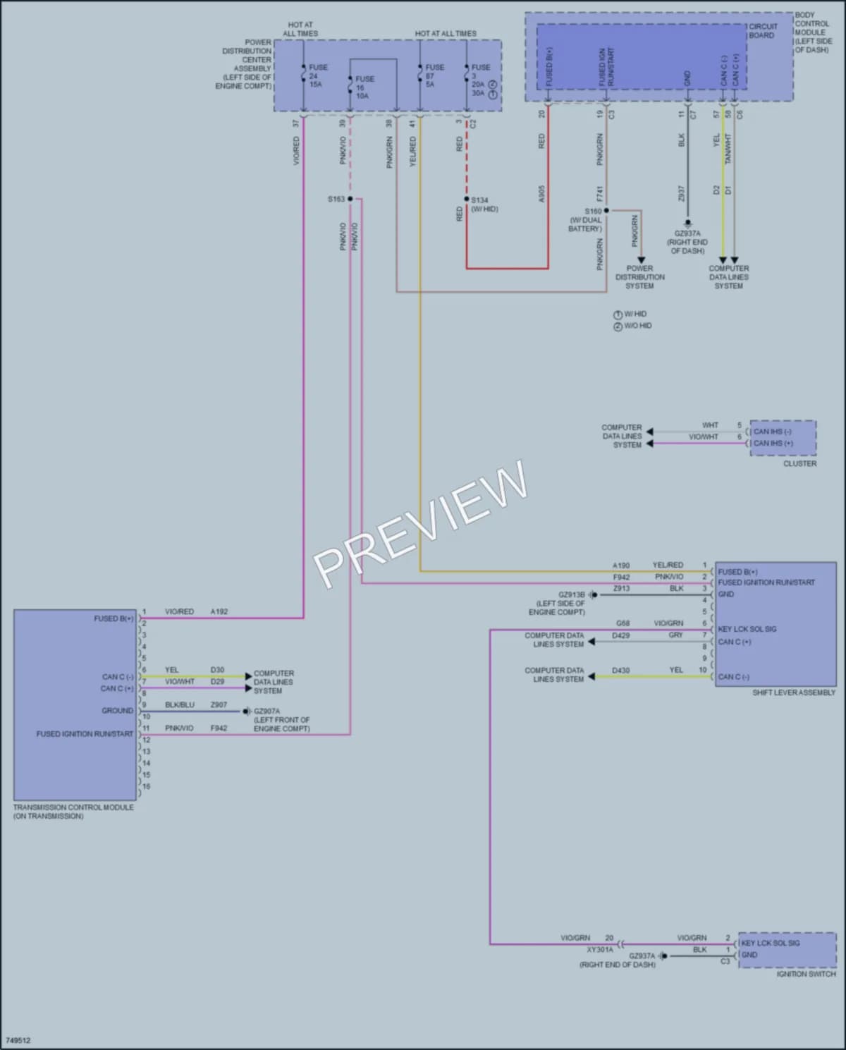 2021 Jeep Compass Transmission wiring diagram preview
