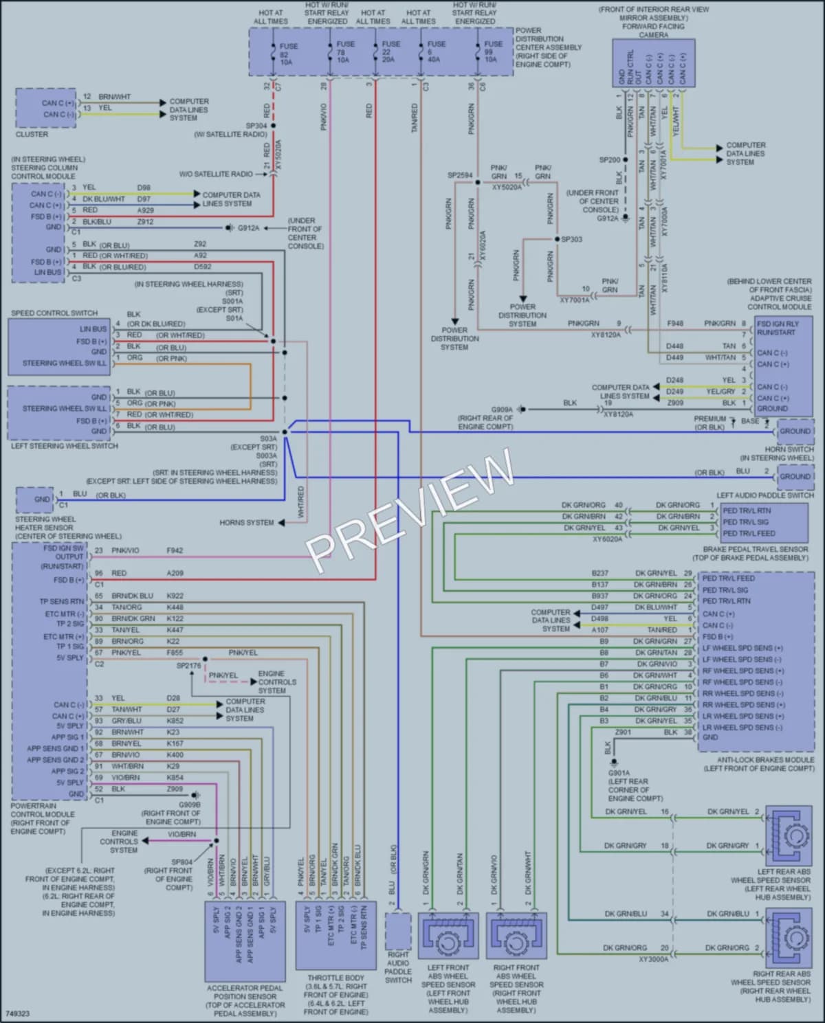2021 Jeep GrandCherokee Cruise Control wiring diagram preview