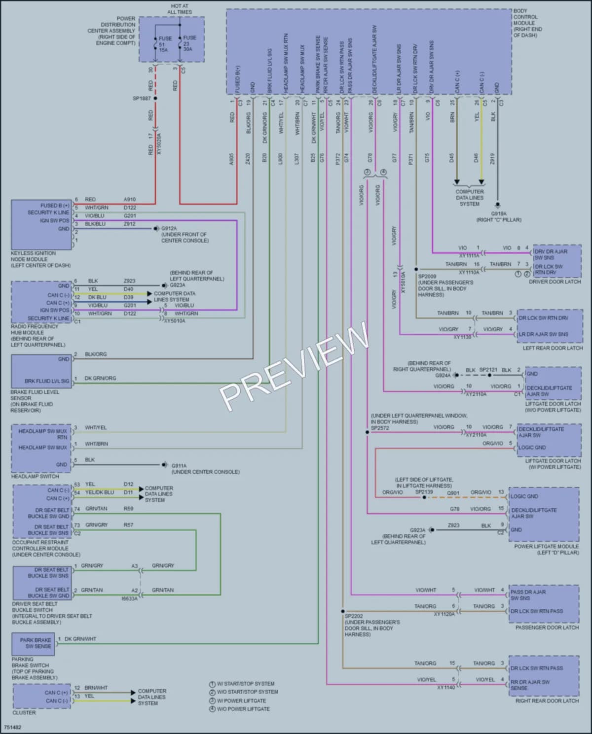 2021 Jeep GrandCherokee Warning Systems wiring diagram preview