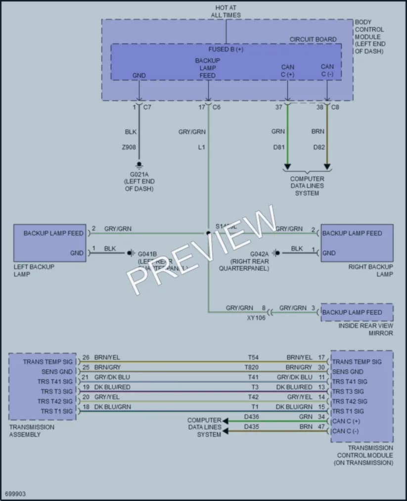 2021 Jeep Renegade Exterior Lights wiring diagram preview