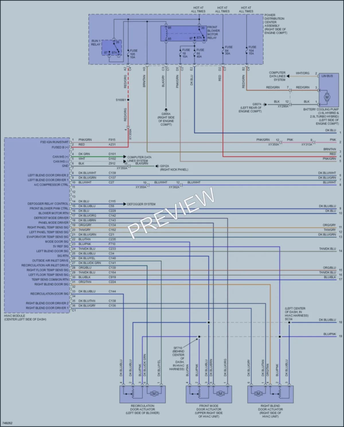 2021 Jeep Wrangler Air Conditioning wiring diagram preview