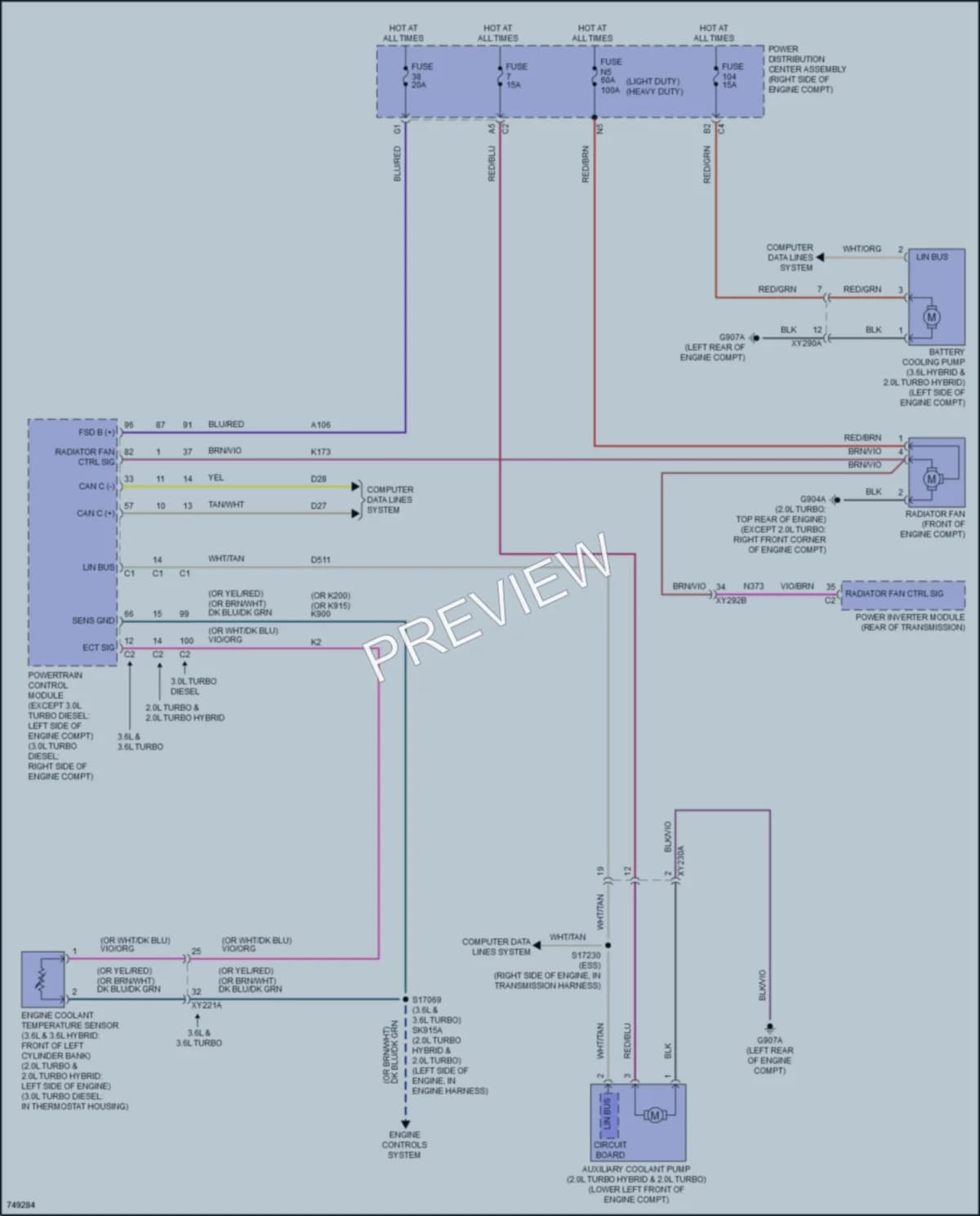 2021 Jeep WranglerUnlimited Cooling Fan wiring diagram preview