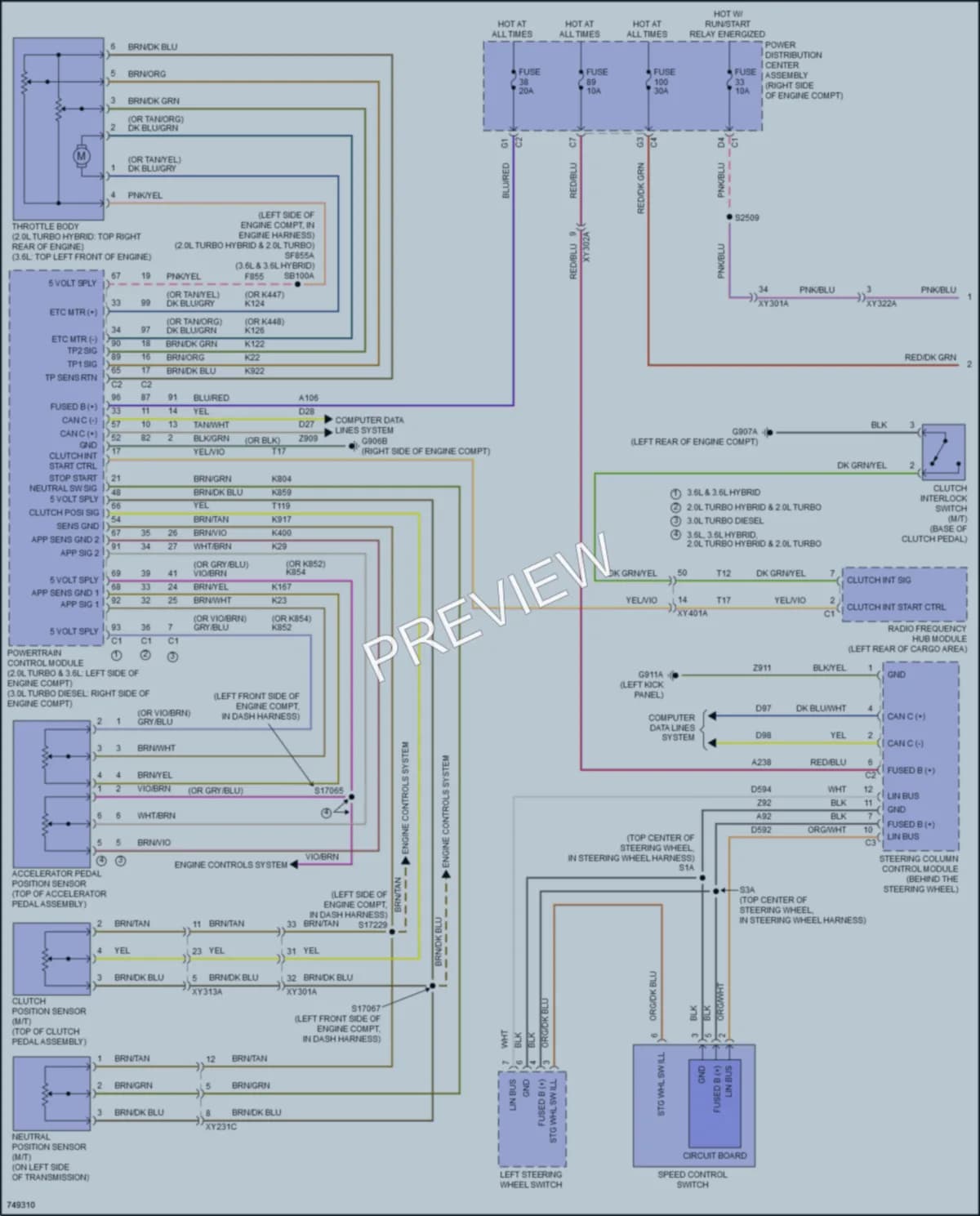 2021 Jeep WranglerUnlimited Cruise Control wiring diagram preview