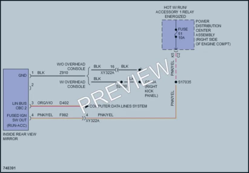 2021 Jeep WranglerUnlimited Power Mirrors wiring diagram preview