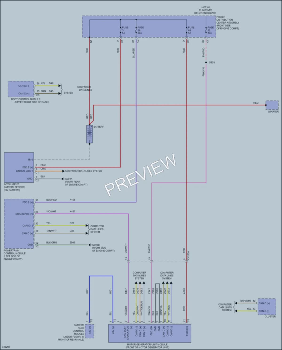 2021 Jeep WranglerUnlimited Starting Charging wiring diagram preview