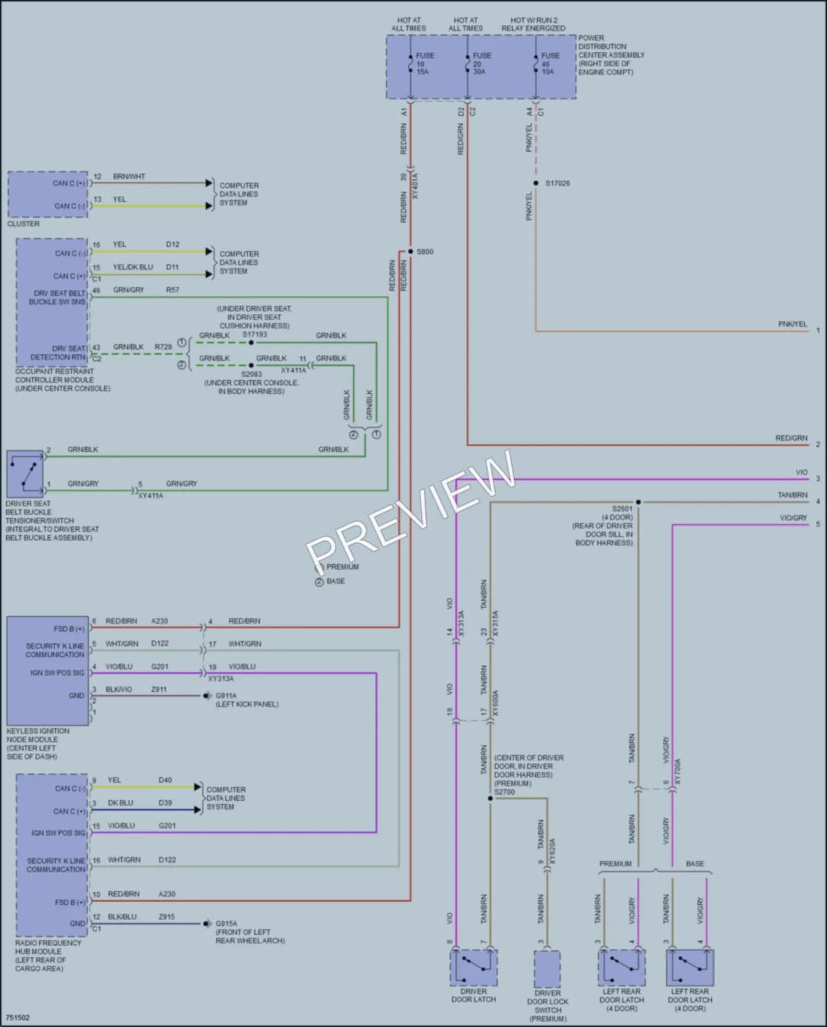 2021 Jeep WranglerUnlimited Warning Systems wiring diagram preview