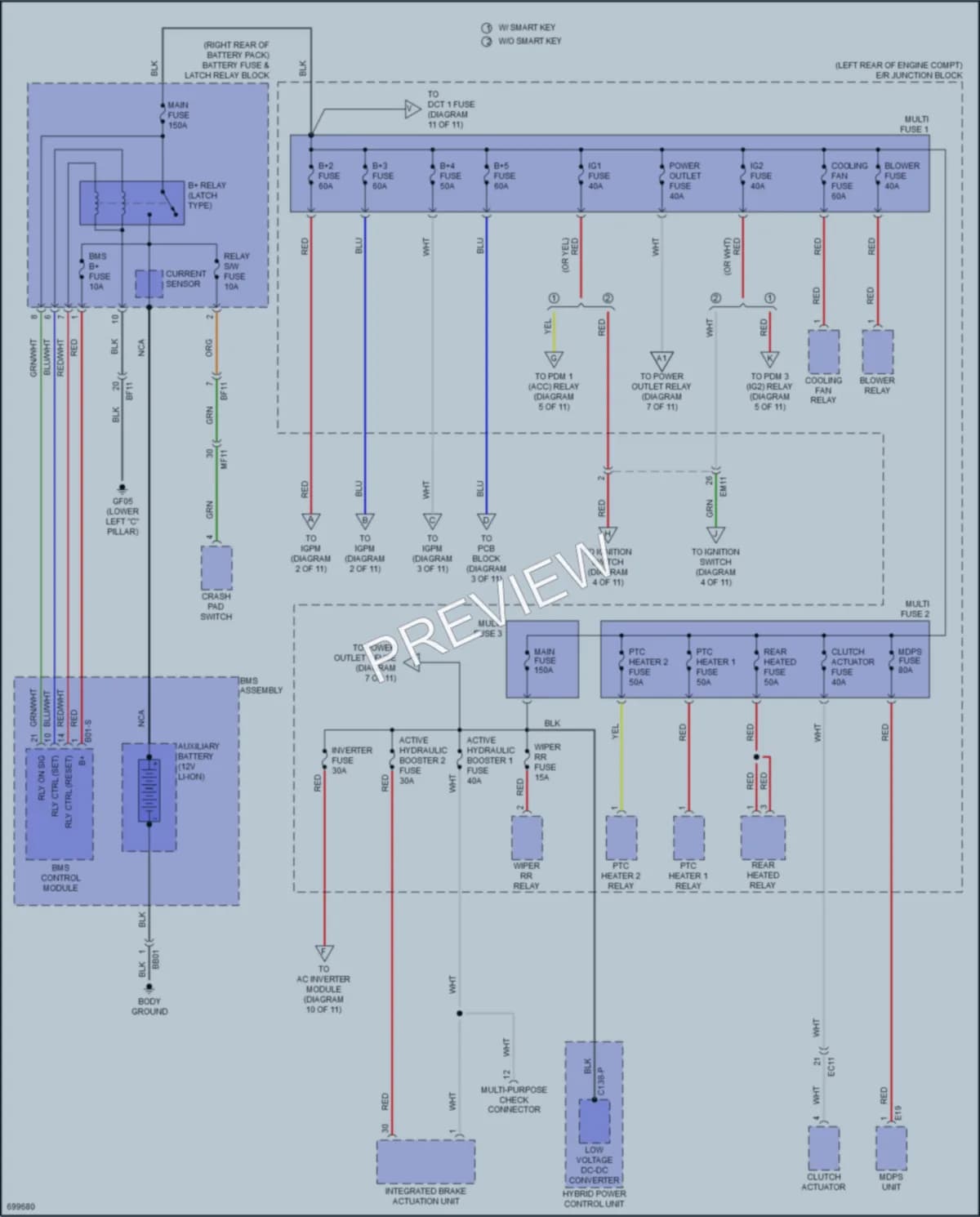 2021 Kia Niro Power Distribution wiring diagram preview