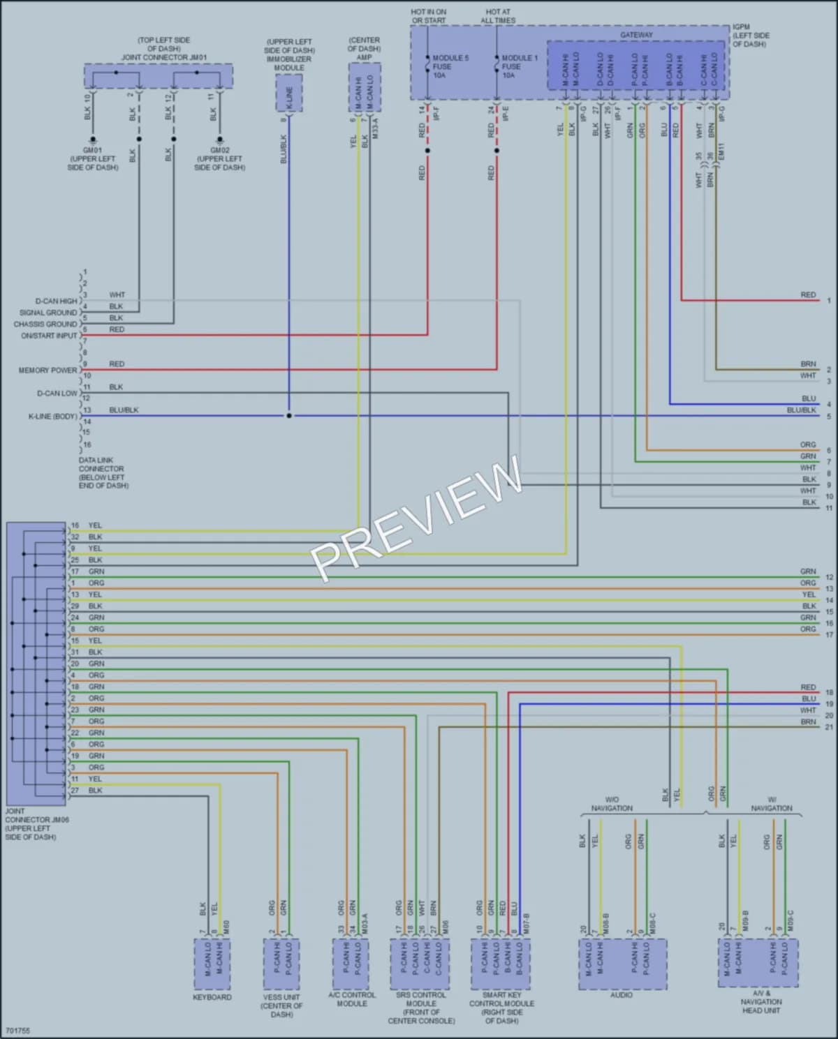 2021 Kia NiroPlugIn Computer Data Lines wiring diagram preview
