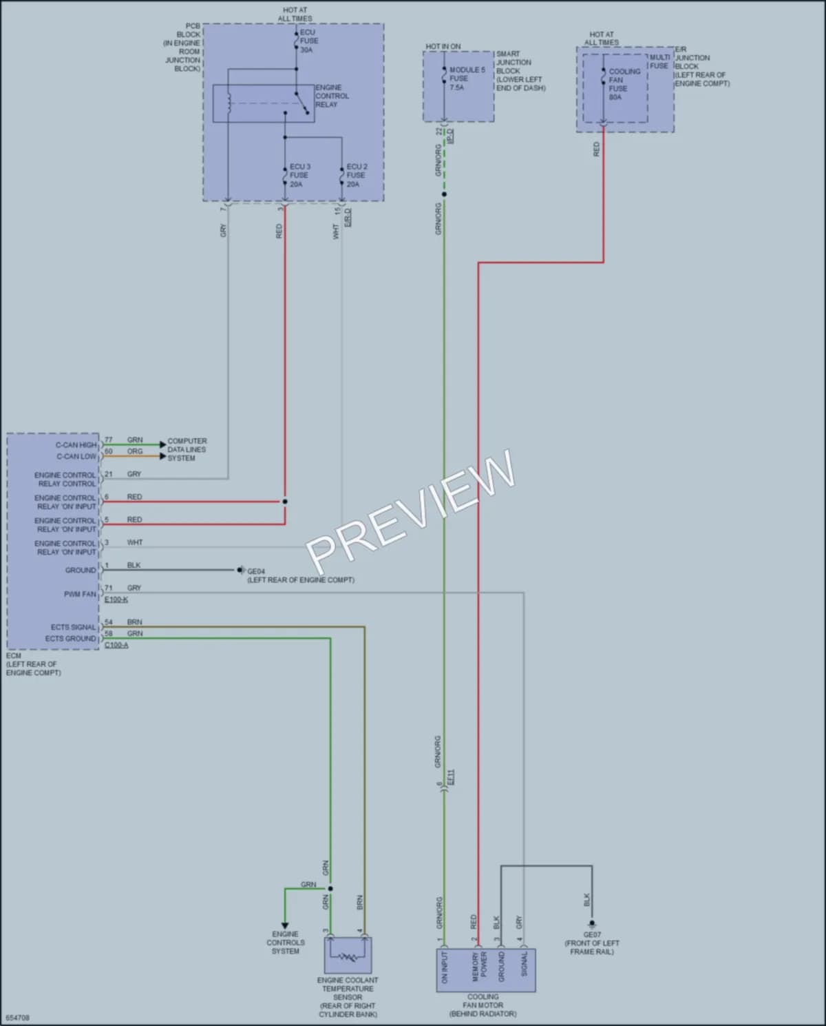 2021 Kia Sedona Cooling Fan wiring diagram preview
