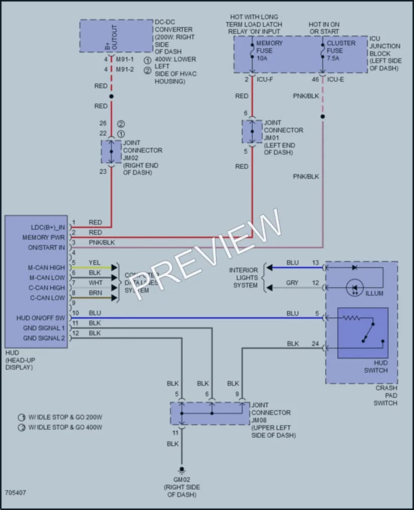 2021 Kia Soul Instrument Cluster wiring diagram preview