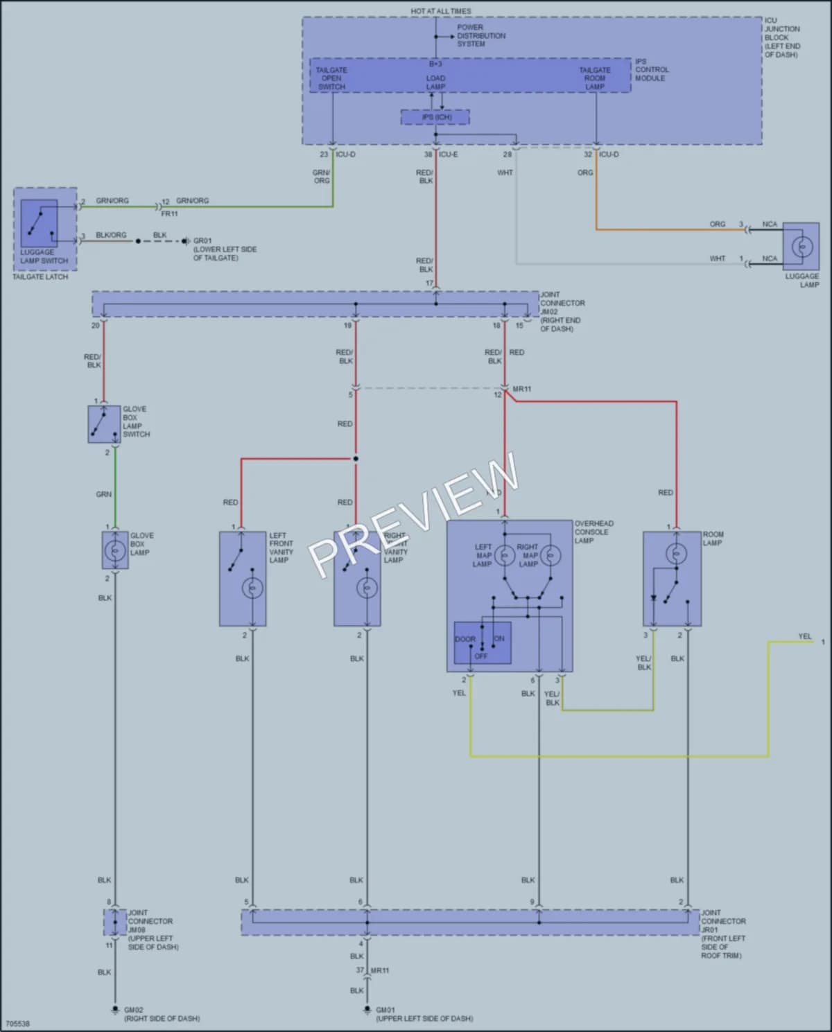 2021 Kia Soul Interior Lights wiring diagram preview