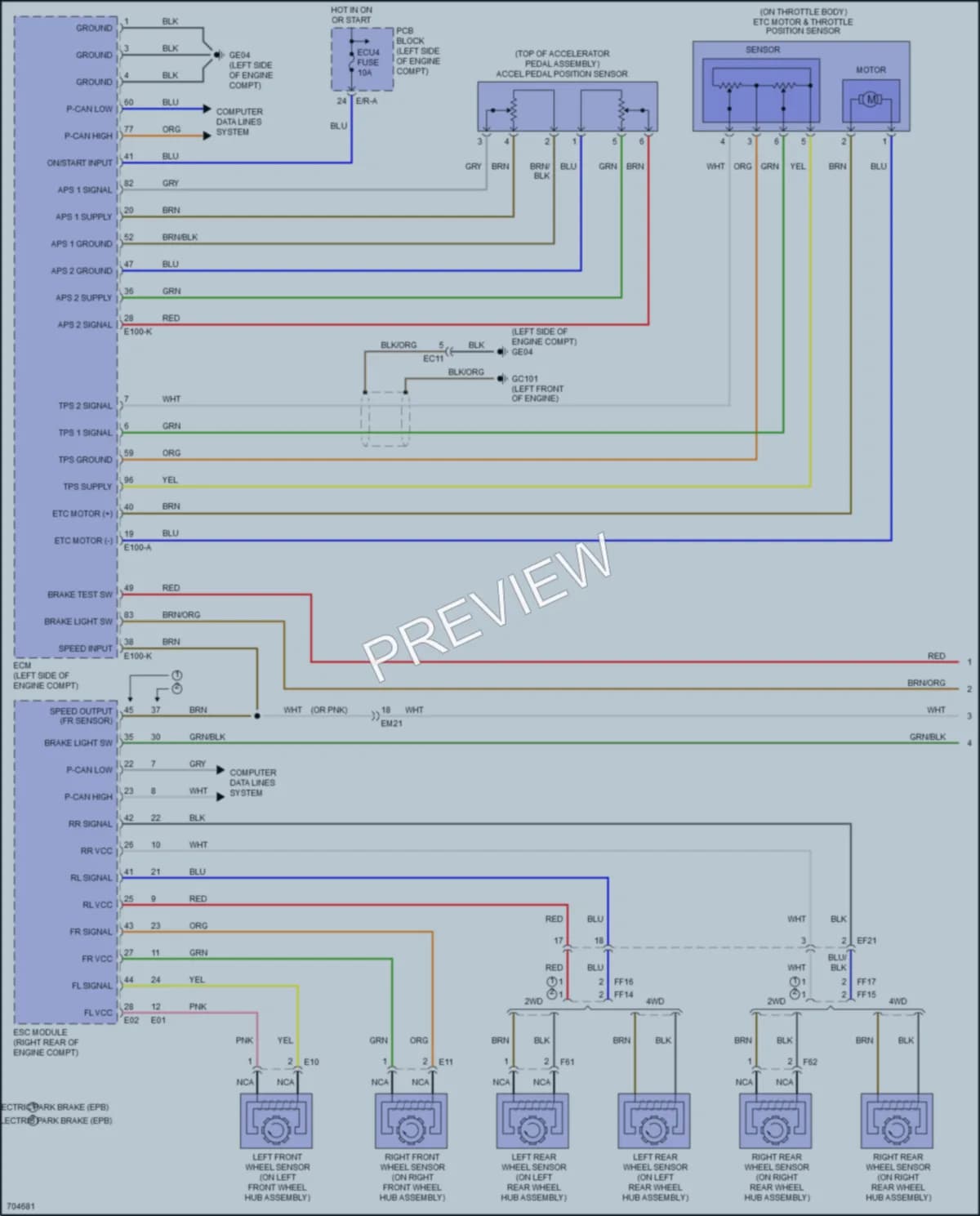 2021 Kia Telluride Cruise Control wiring diagram preview