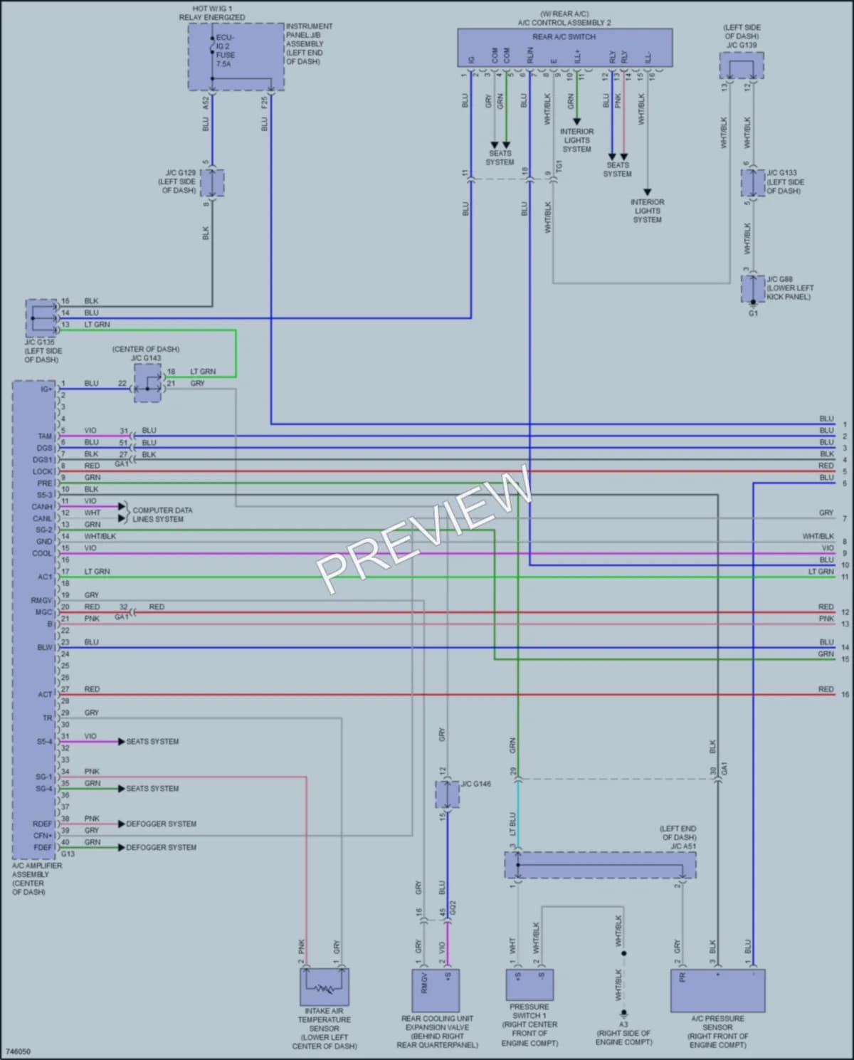 2021 Lexus GX460 Air Conditioning wiring diagram preview