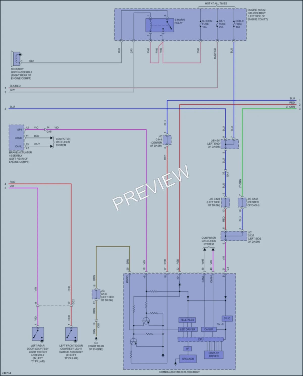 2021 Lexus GX460 Anti Theft wiring diagram preview