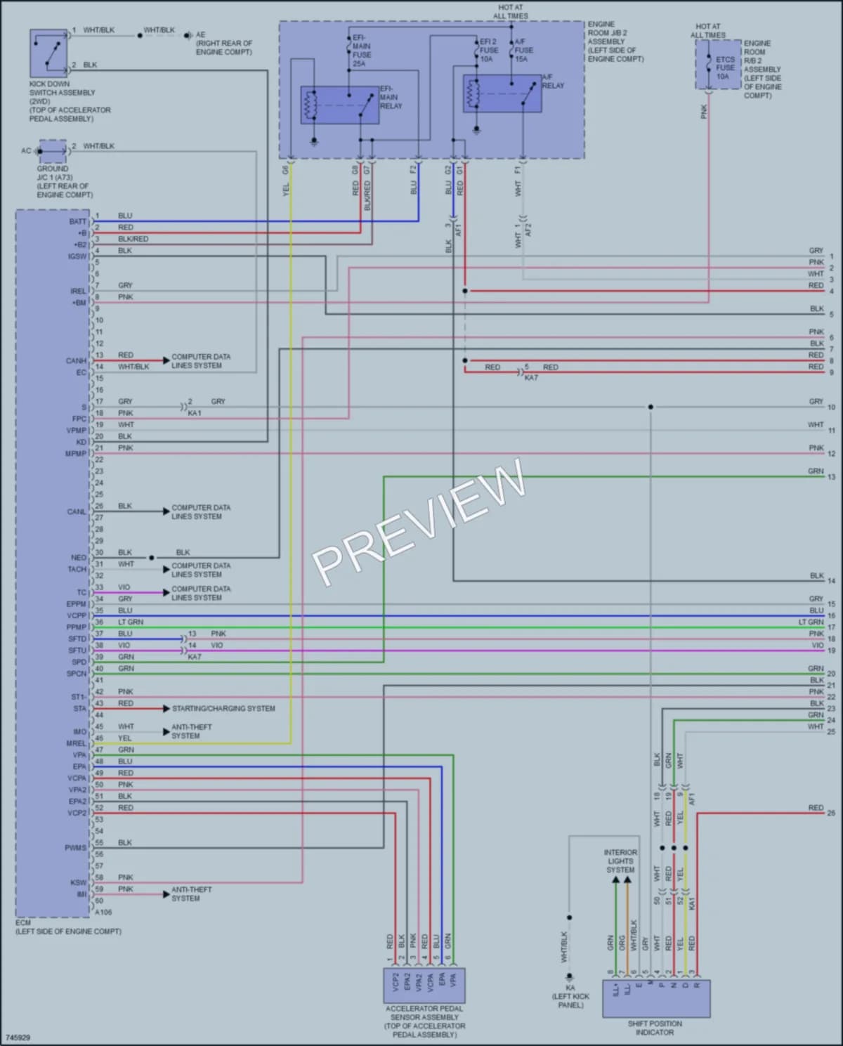 2021 Lexus IS350 Engine Performance wiring diagram preview