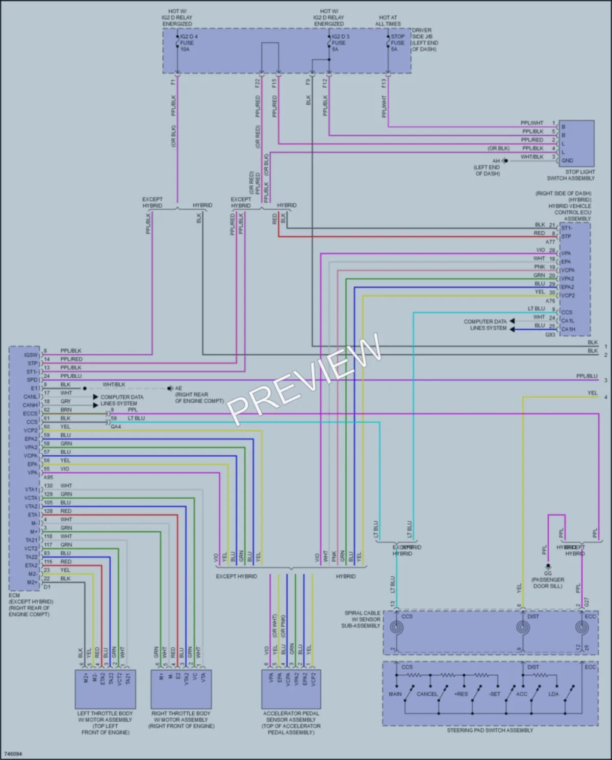 2021 Lexus LS500 Cruise Control wiring diagram preview