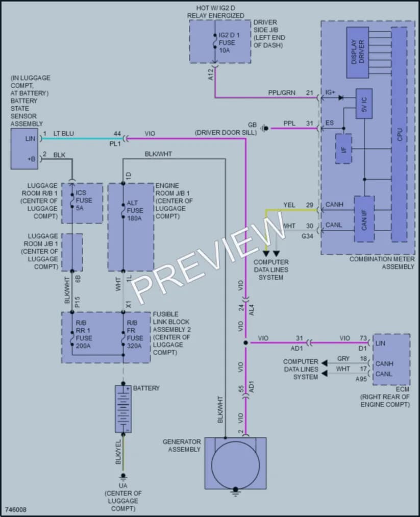 2021 Lexus LS500 Starting Charging wiring diagram preview
