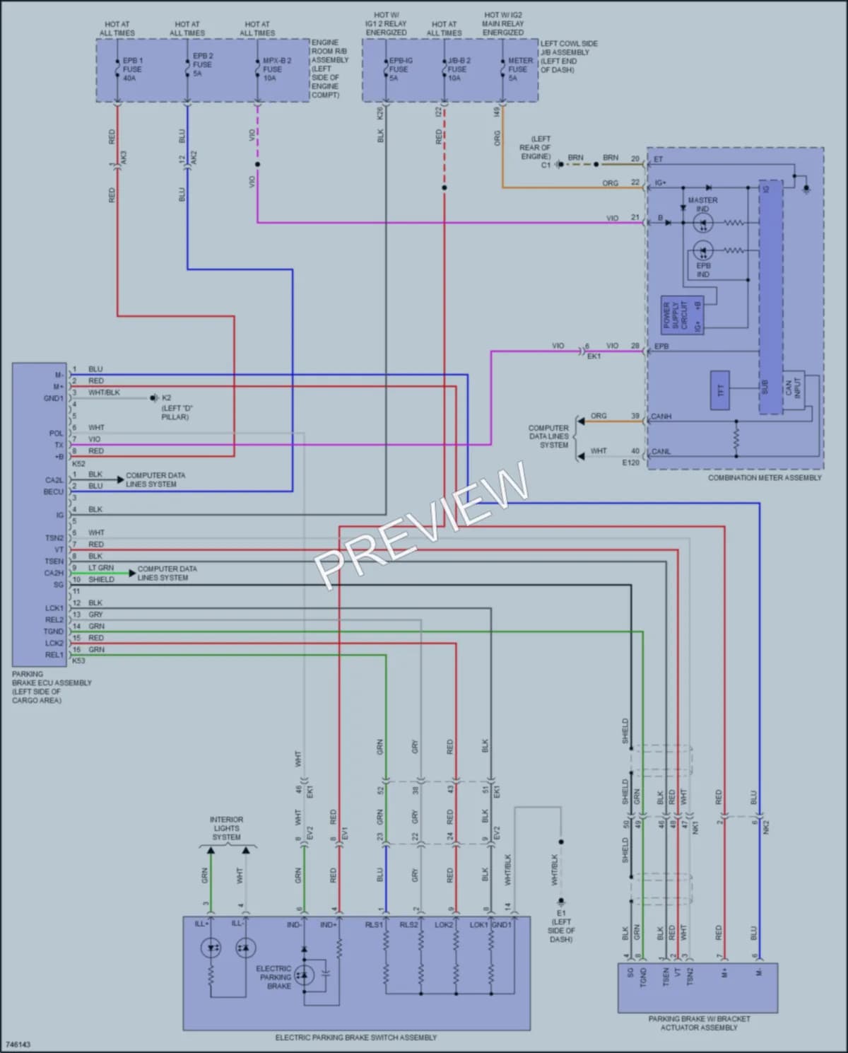 2021 Lexus LX570 Shift Interlock wiring diagram preview