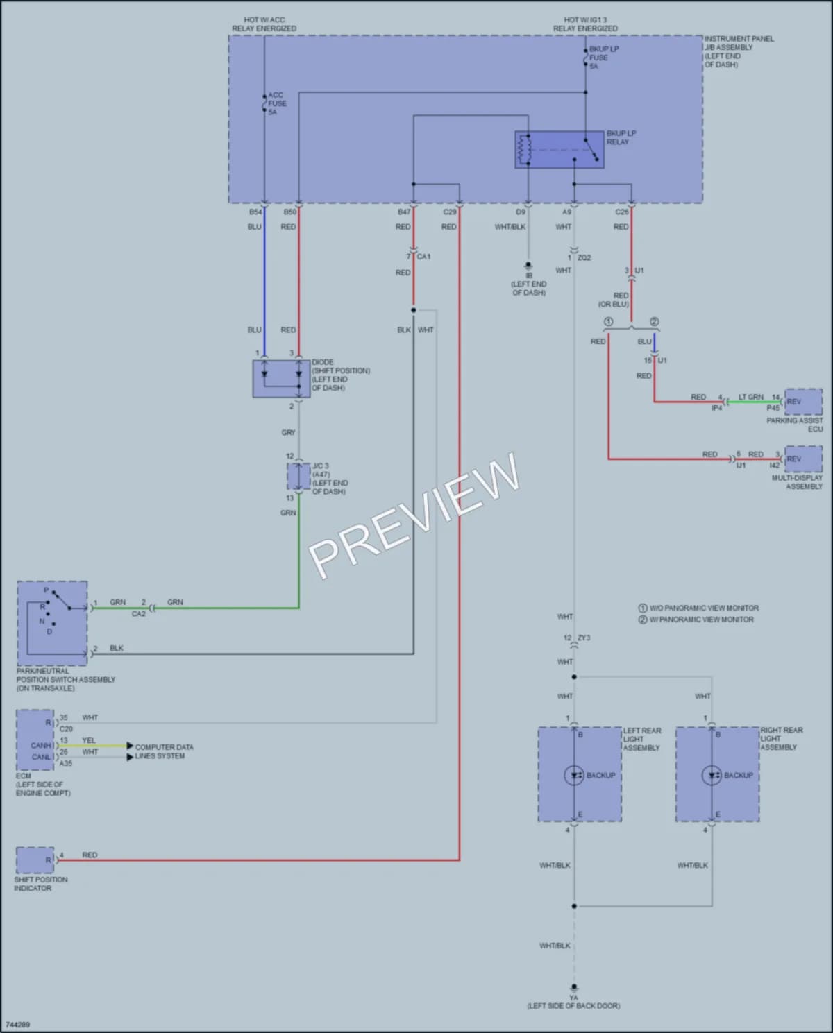 2021 Lexus NX300 Exterior Lights wiring diagram preview