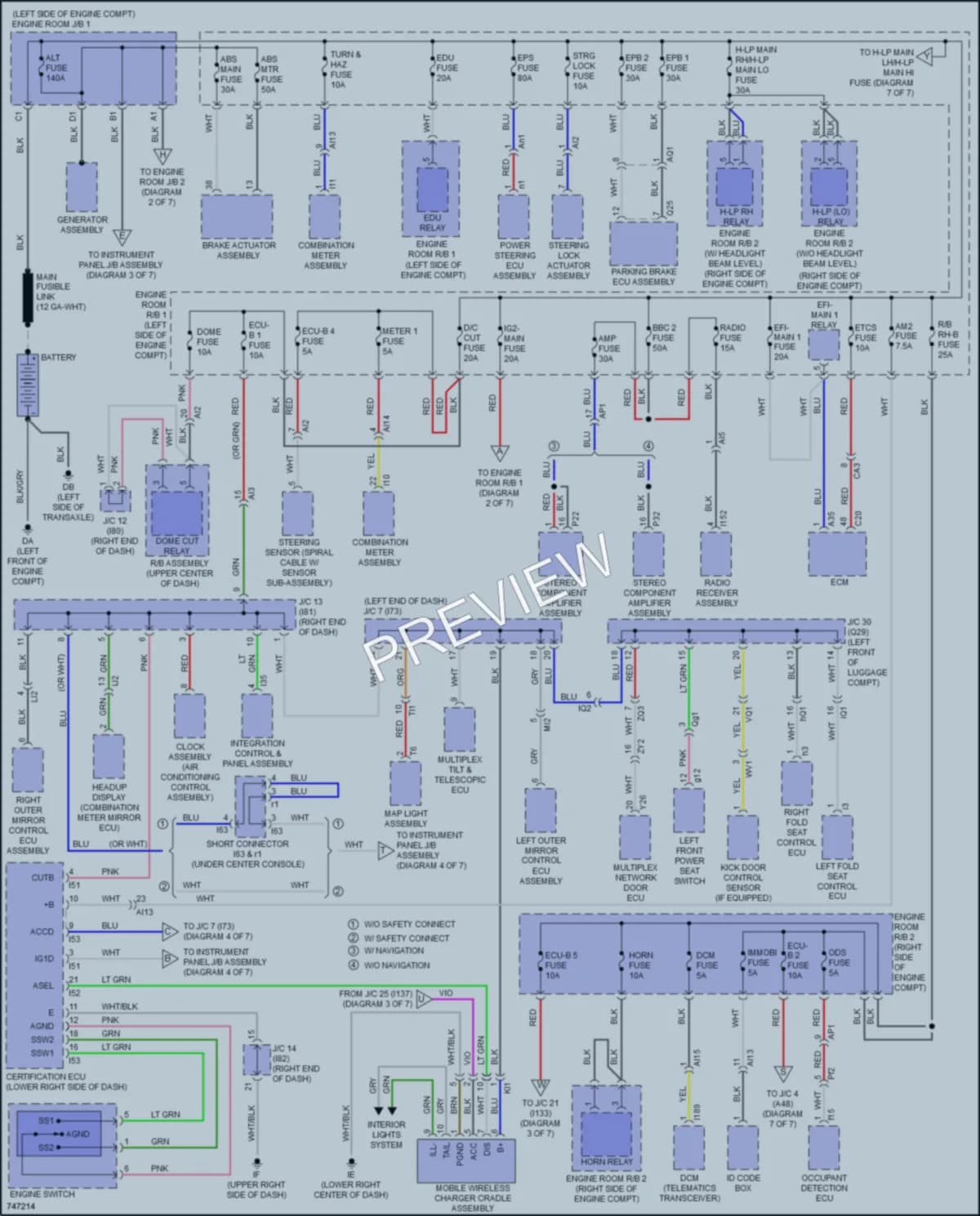 2021 Lexus NX300 Power Distribution wiring diagram preview
