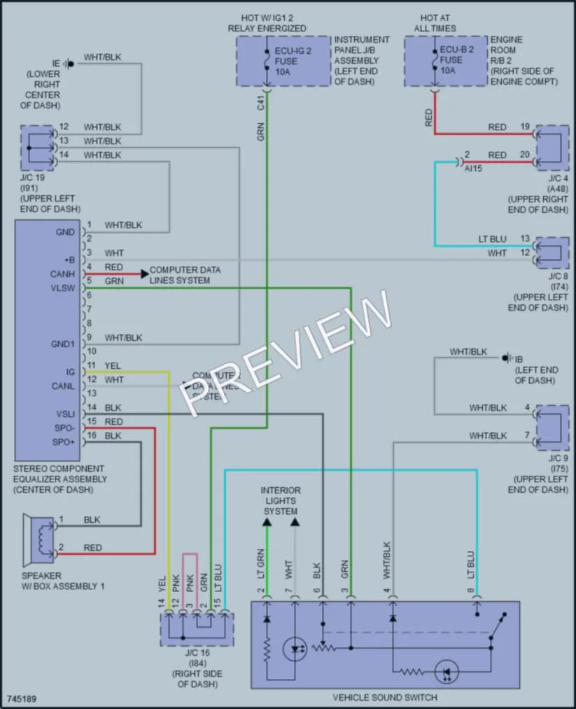 2021 Lexus NX300 Radio wiring diagram preview