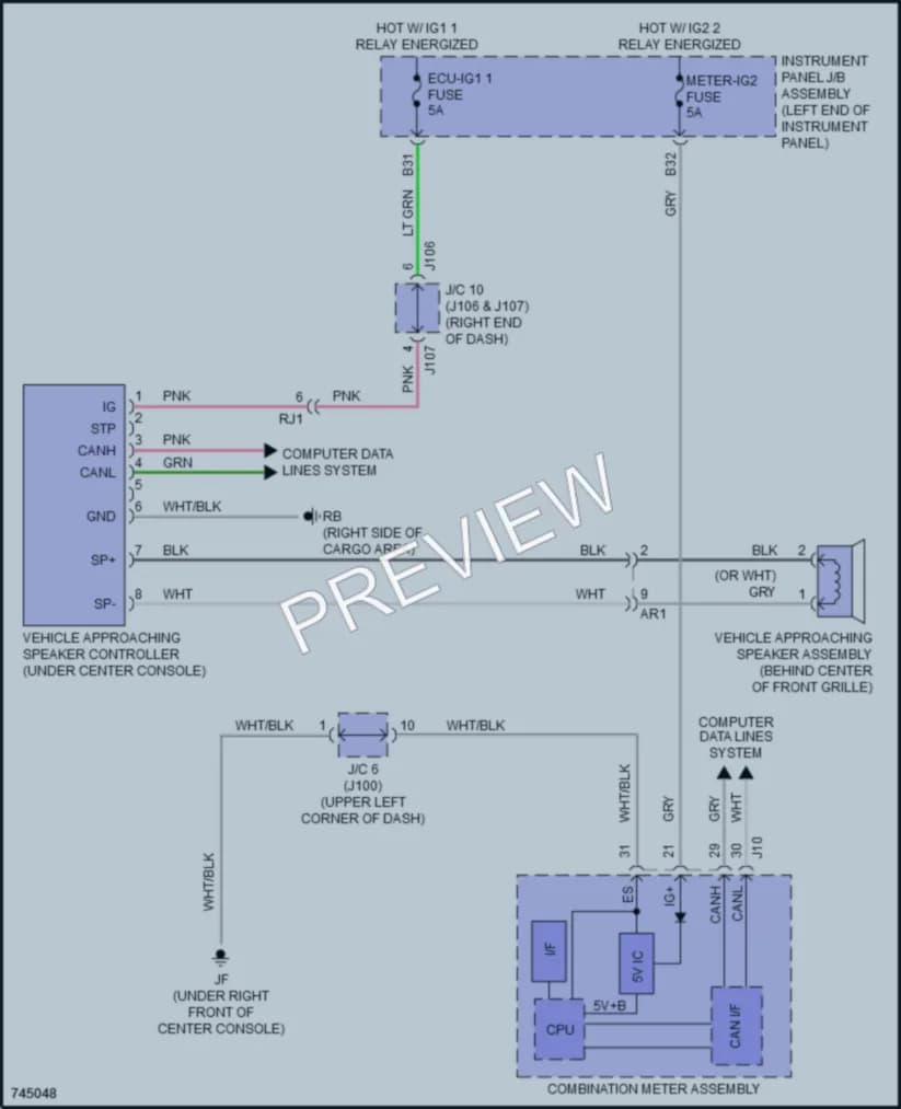 2021 Lexus RX450h Active Bodyworks wiring diagram preview