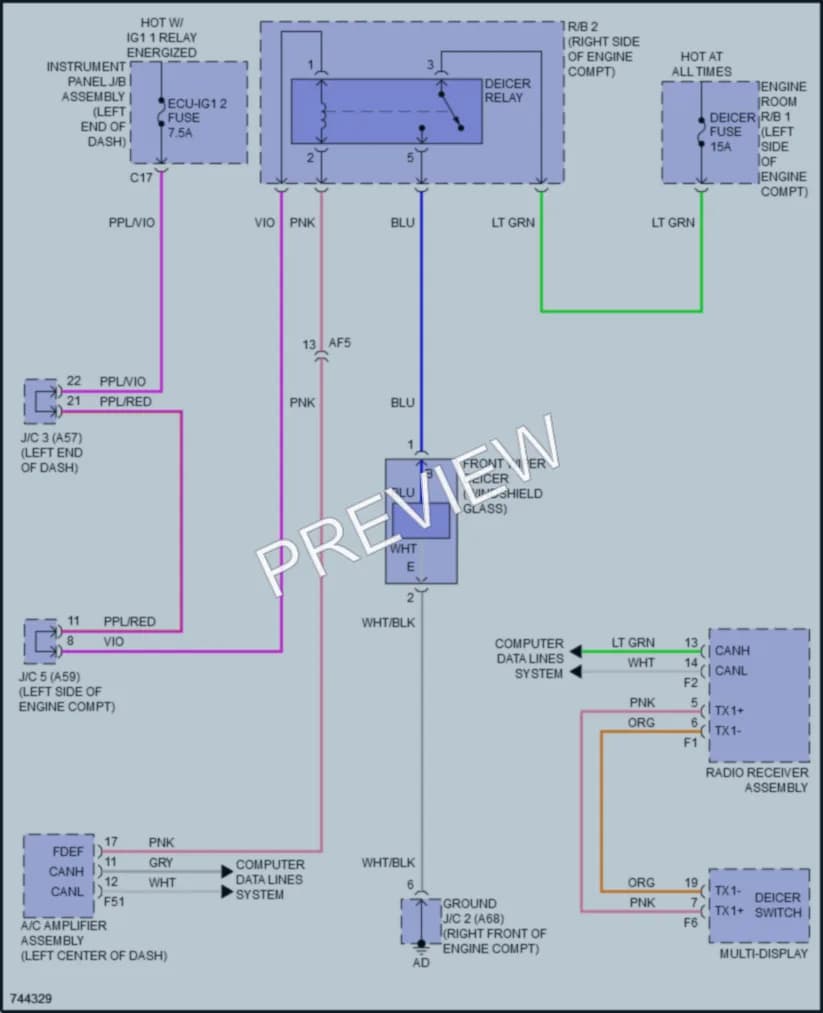2021 Lexus UX200 Defoggers wiring diagram preview