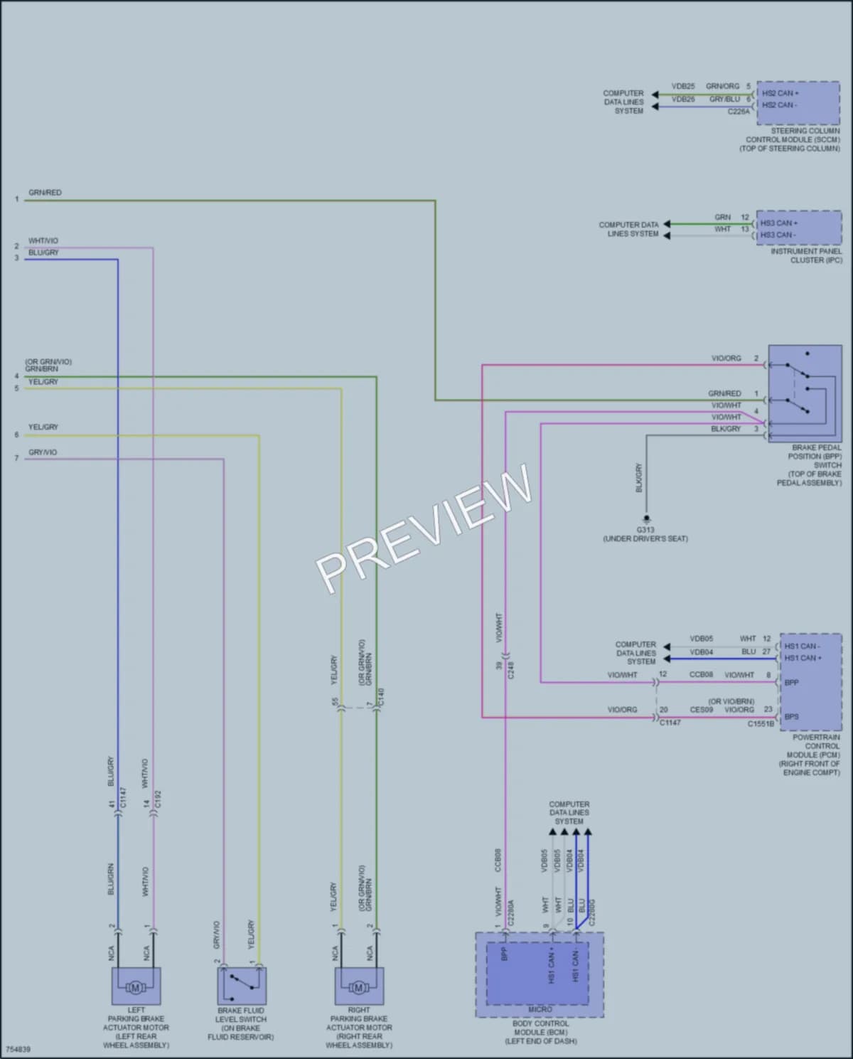 2021 Lincoln Aviator Anti Lock Brakes wiring diagram preview