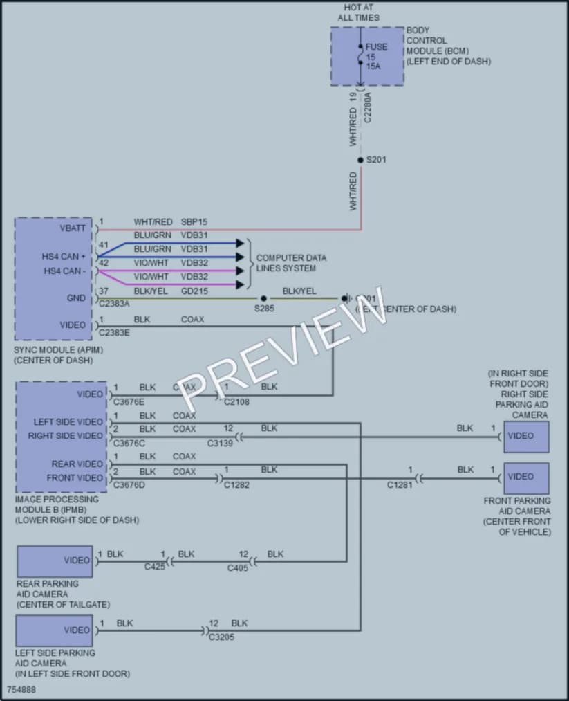 2021 Lincoln Aviator Navigation wiring diagram preview