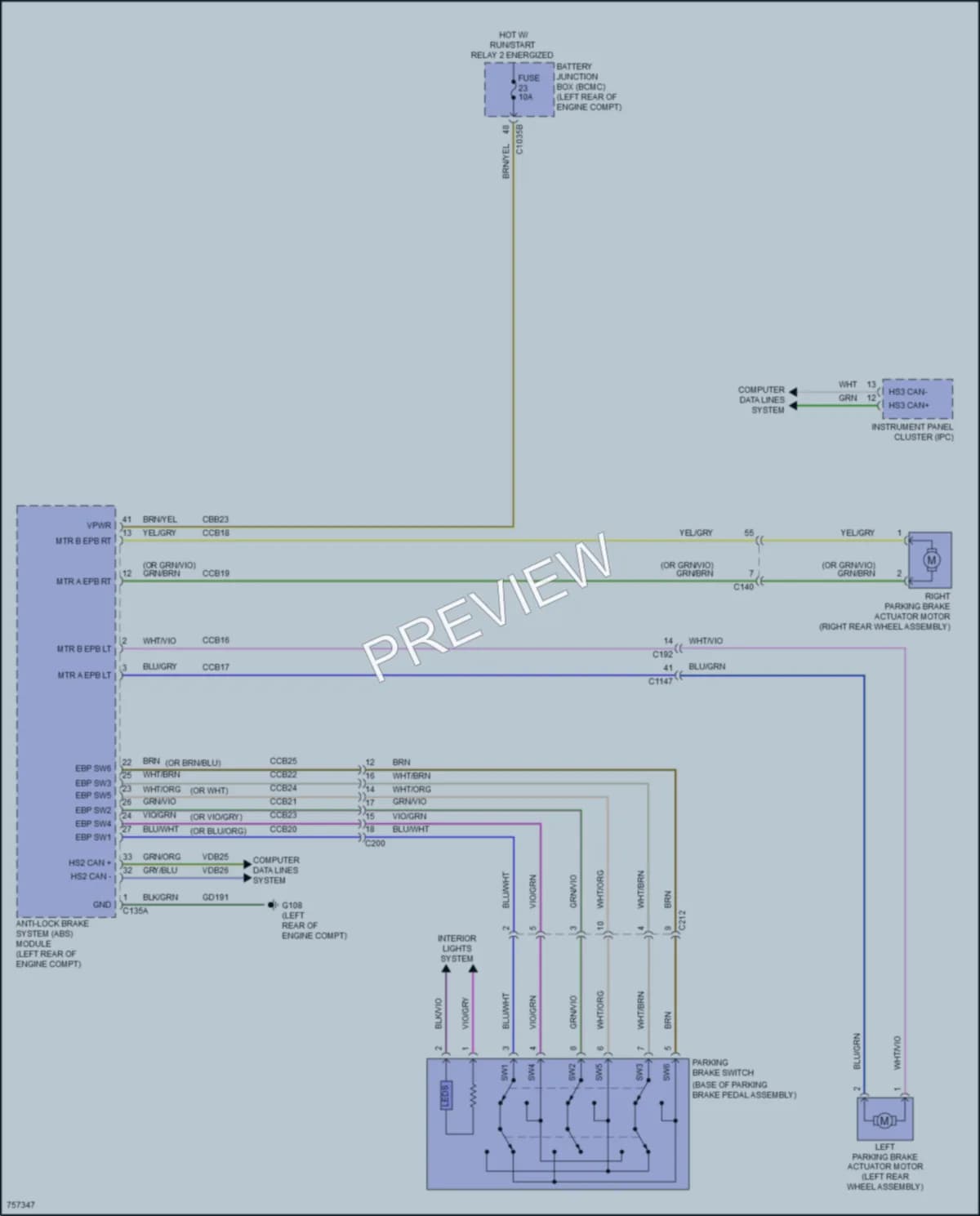 2021 Lincoln Aviator Shift Interlock wiring diagram preview