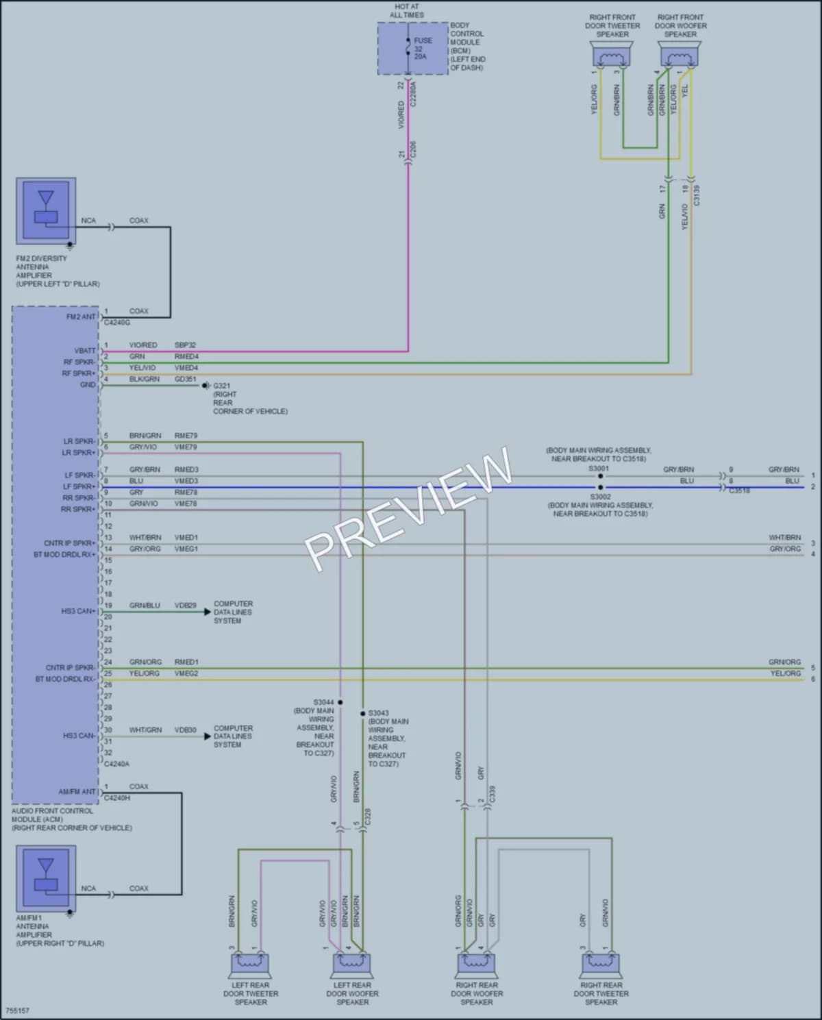2021 Lincoln AviatorPlugIn Radio wiring diagram preview