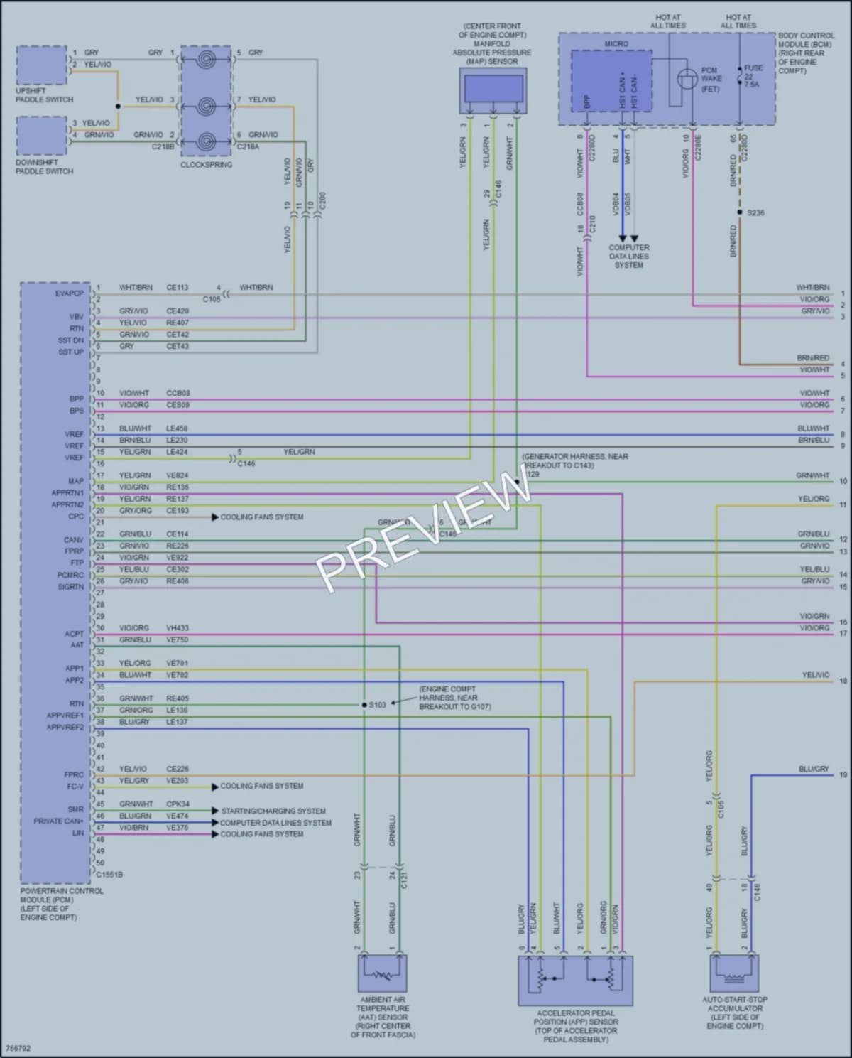 2021 Lincoln Corsair Engine Performance wiring diagram preview