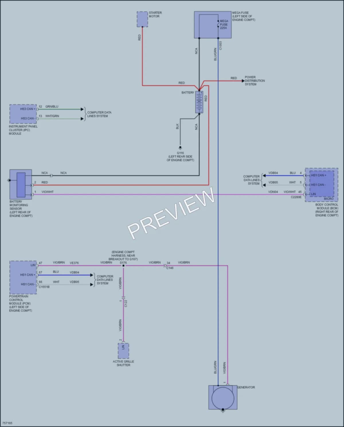 2021 Lincoln Corsair Starting Charging wiring diagram preview