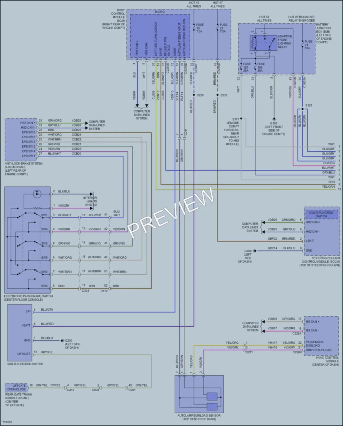 2021 Lincoln CorsairPlugIn Headlights wiring diagram preview