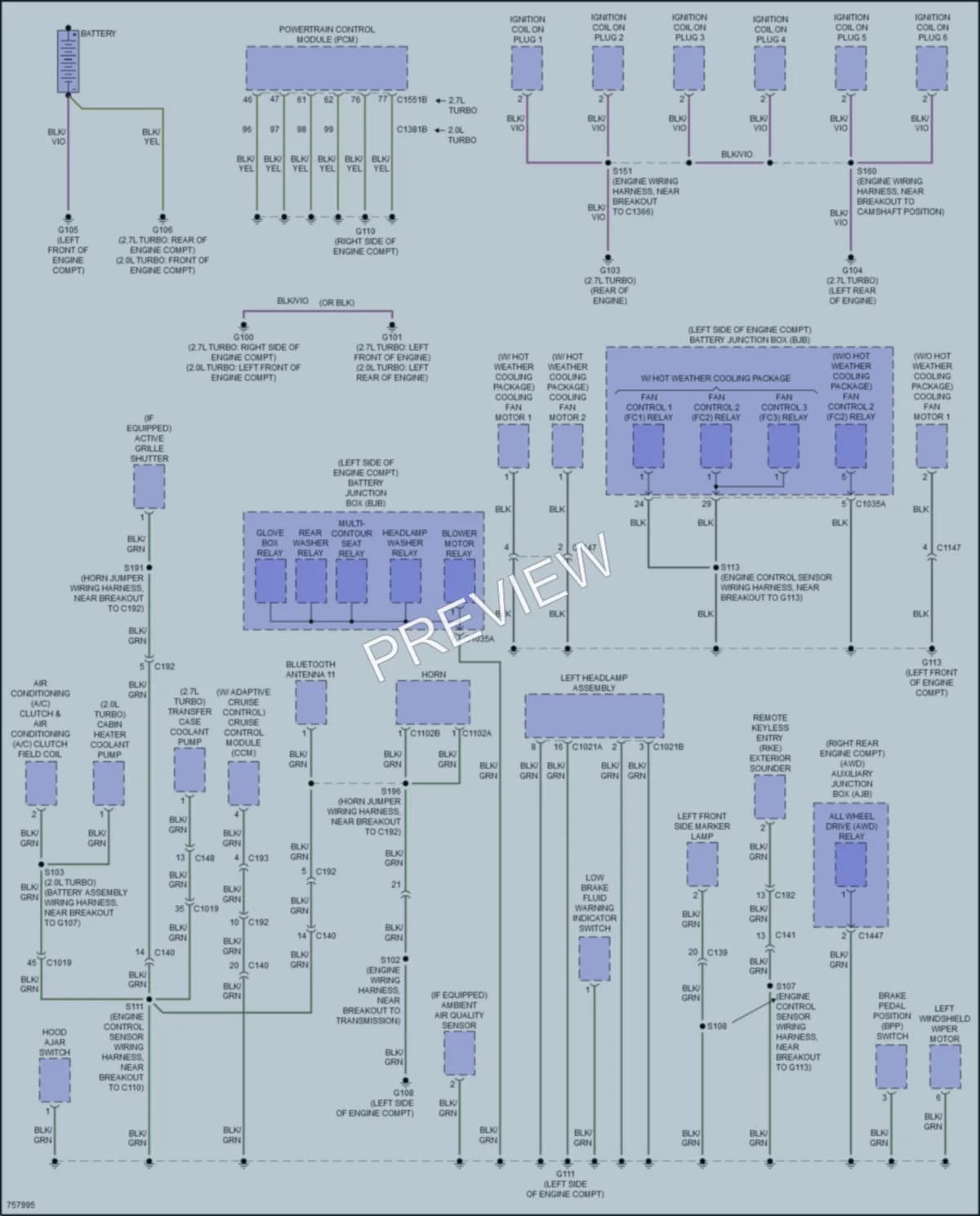 2021 Lincoln Nautilus Ground Distribution wiring diagram preview