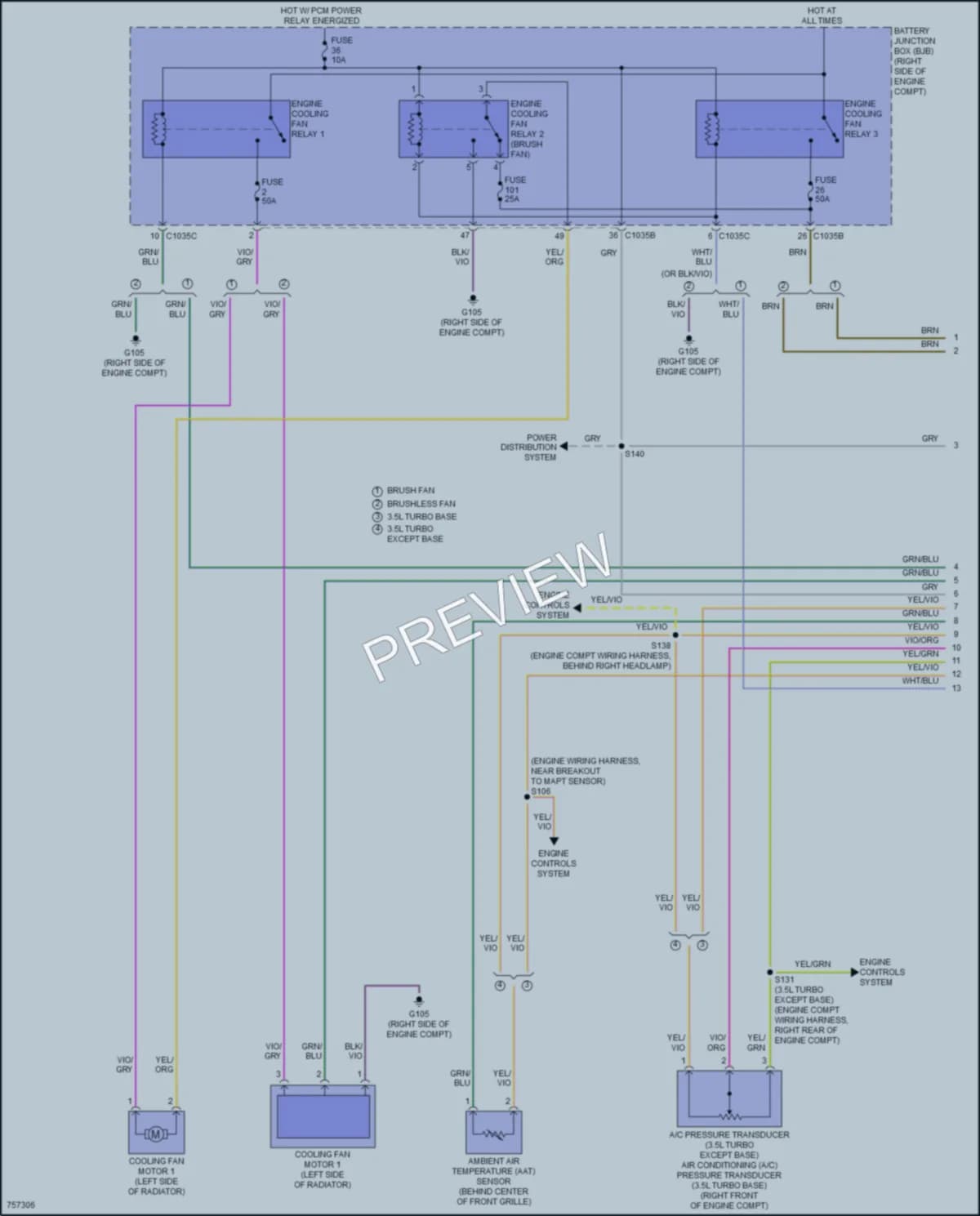 2021 Lincoln Navigator Cooling Fan wiring diagram preview