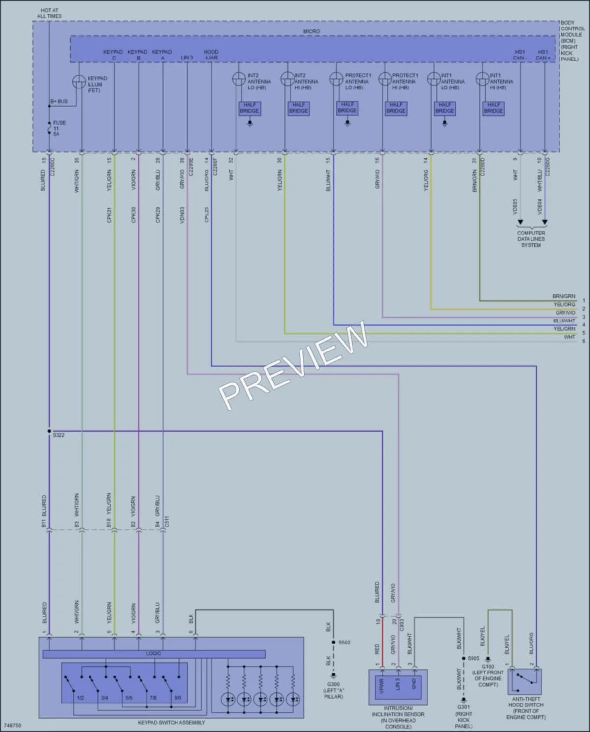 2021 Lincoln NavigatorL Anti Theft wiring diagram preview