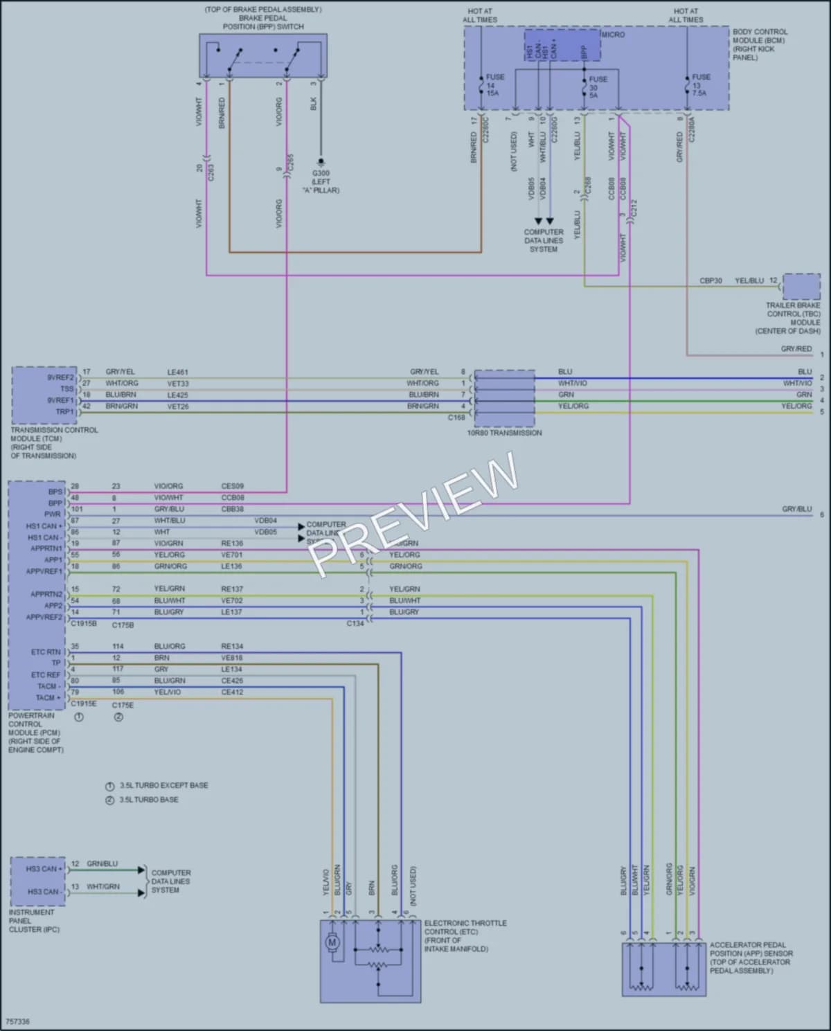 2021 Lincoln NavigatorL Cruise Control wiring diagram preview