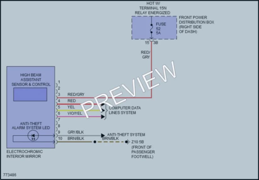 2021 MINI CooperClubman Power Mirrors wiring diagram preview