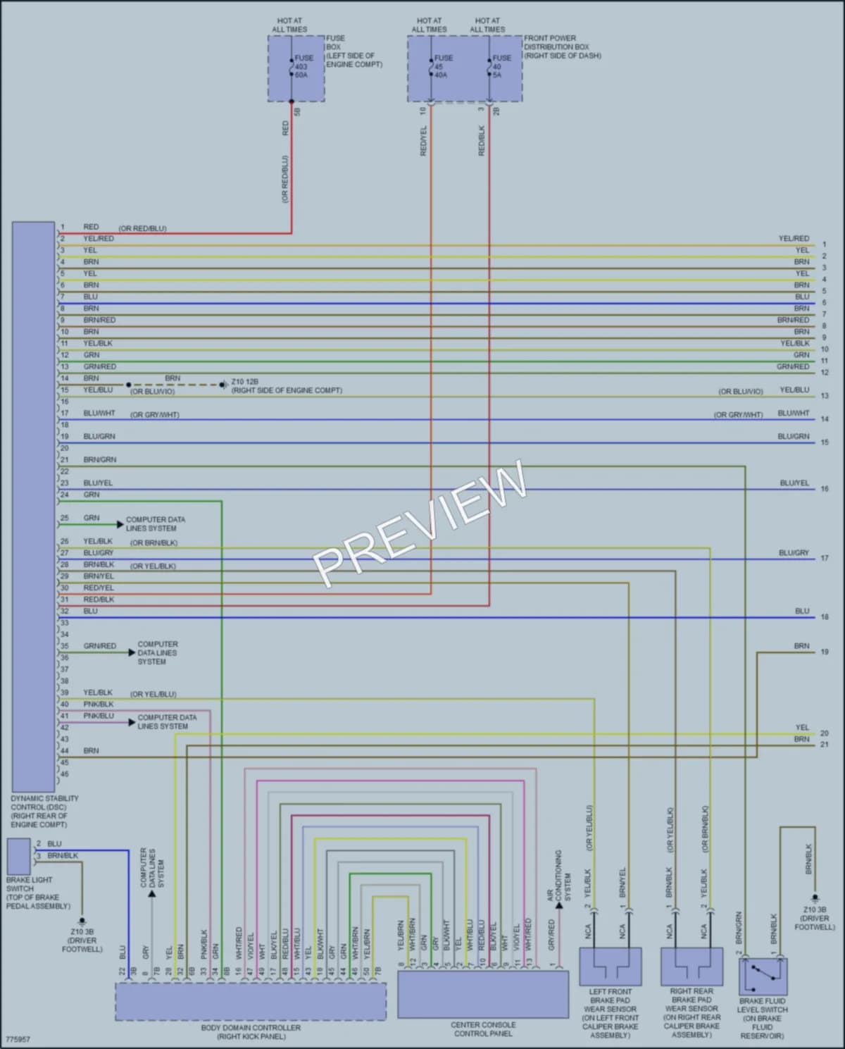 2021 MINI CooperCountryman Anti Lock Brakes wiring diagram preview