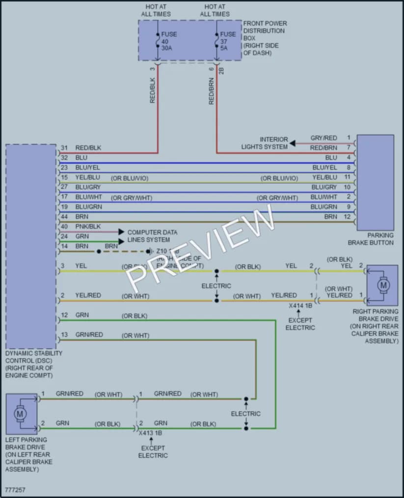 2021 MINI CooperCountryman Shift Interlock wiring diagram preview