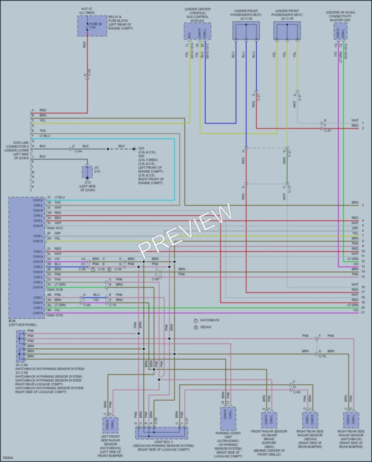 2021 Mazda 3 Computer Data Lines wiring diagram preview