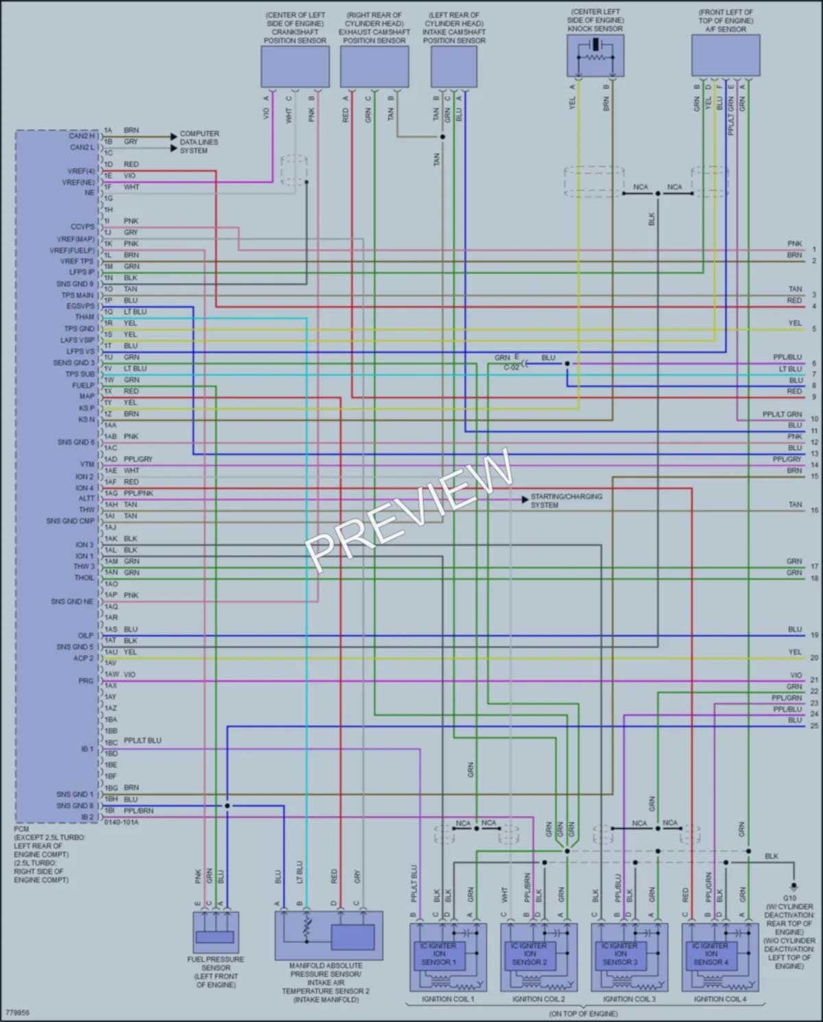 2021 Mazda 3 Engine Performance wiring diagram preview