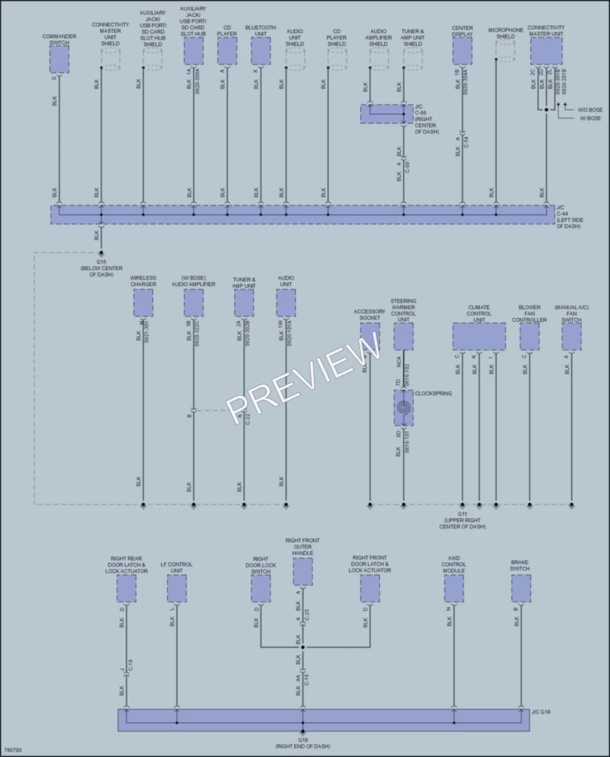2021 Mazda CX3 Ground Distribution wiring diagram preview