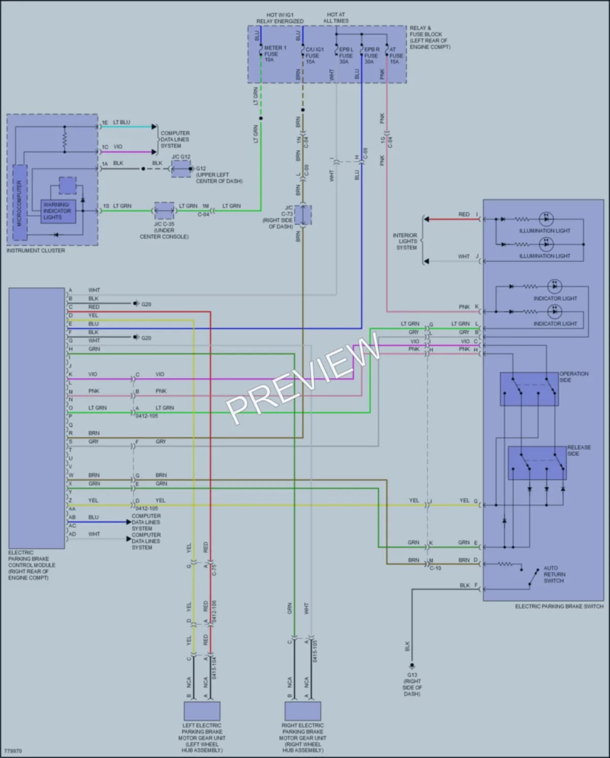 2021 Mazda CX3 Shift Interlock wiring diagram preview