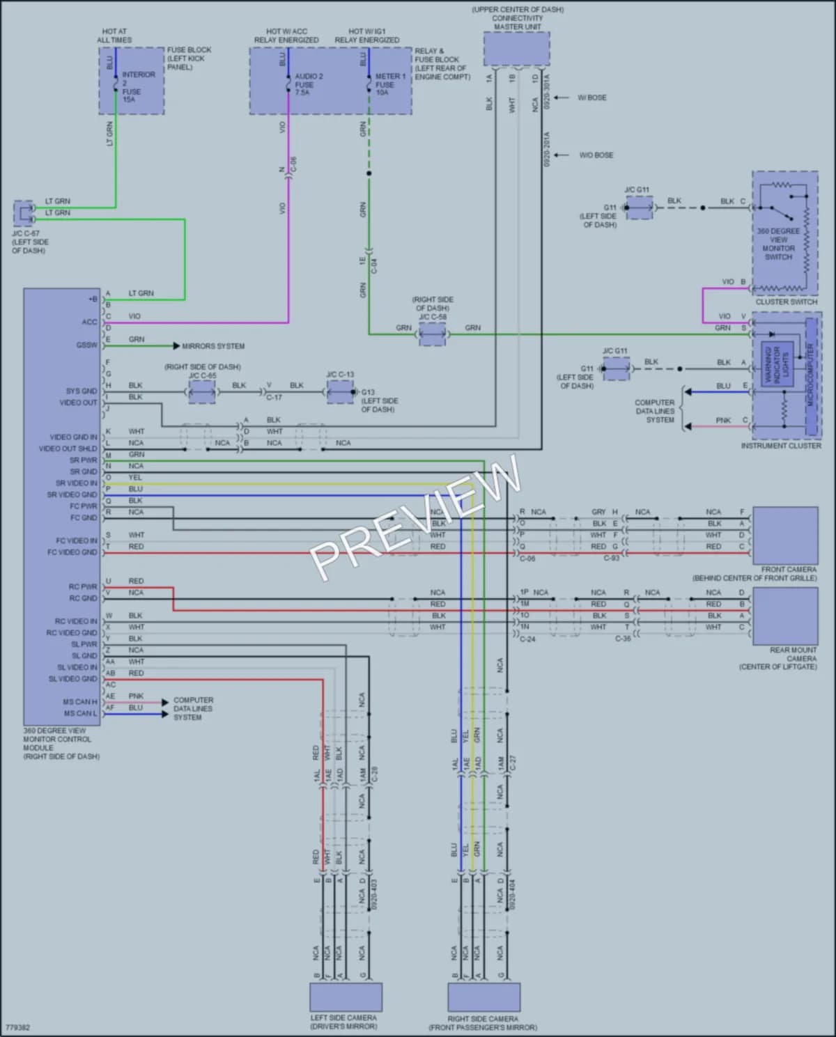 2021 Mazda CX5 Navigation wiring diagram preview