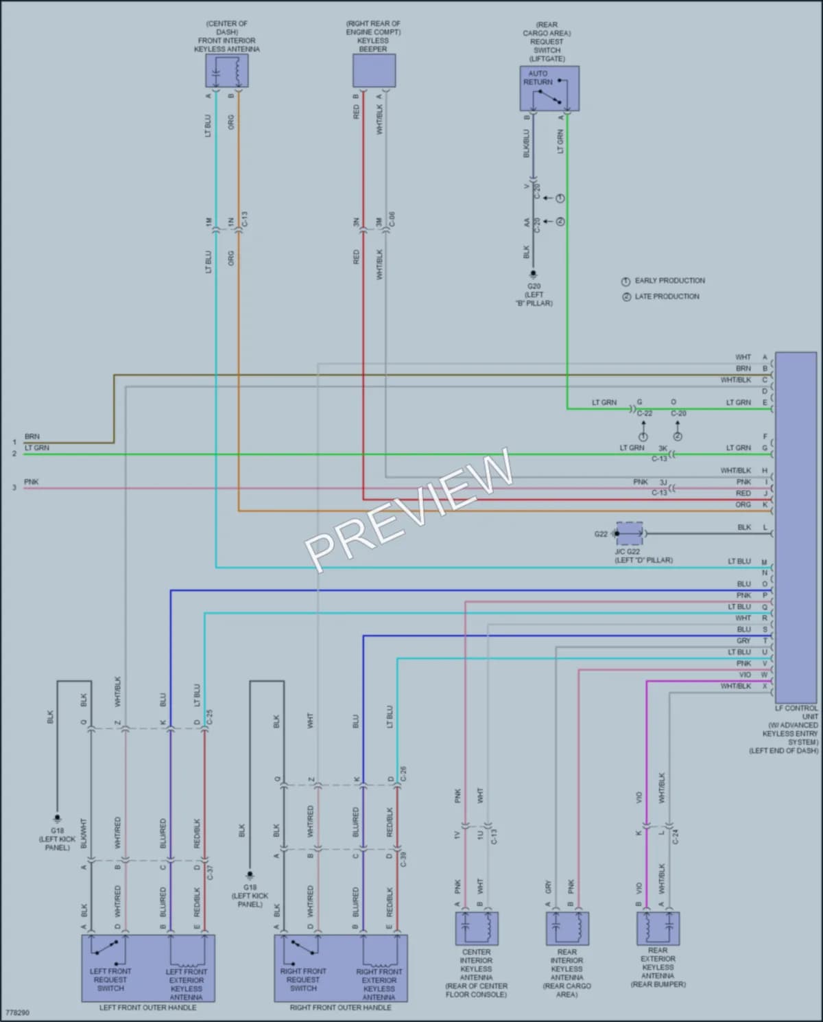 2021 Mazda CX9 Anti Theft wiring diagram preview