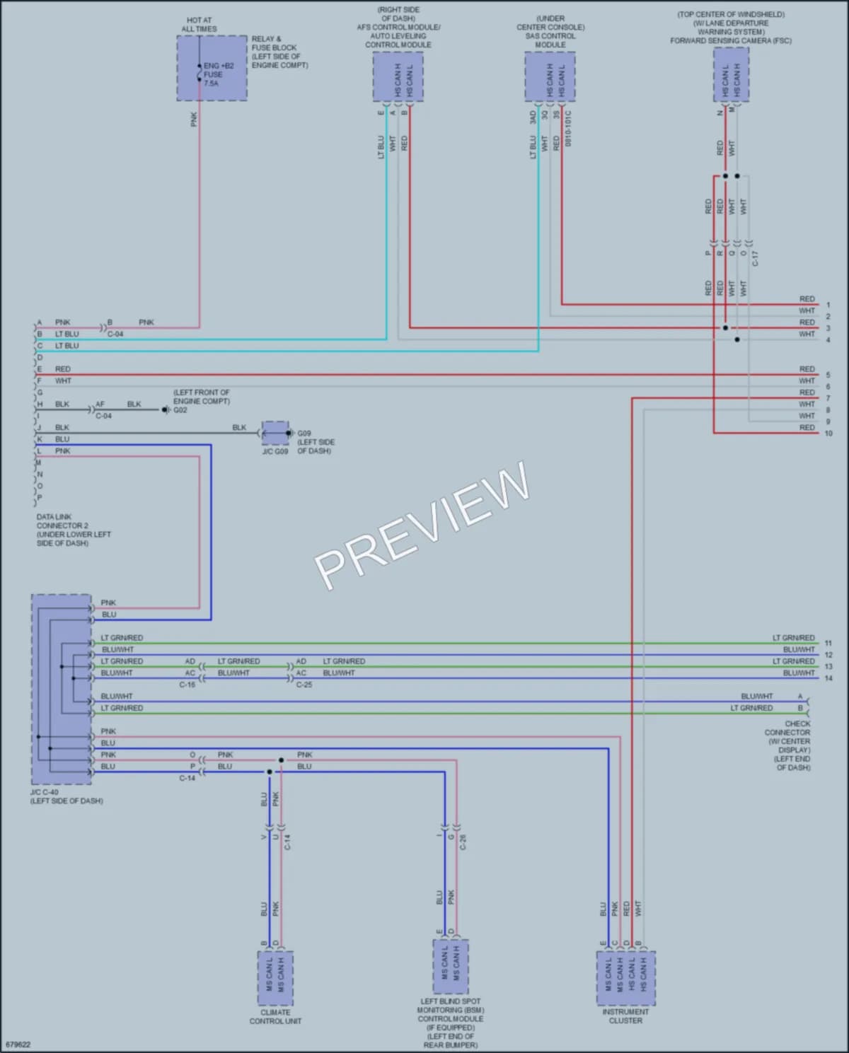 2021 Mazda MX5Miata Computer Data Lines wiring diagram preview